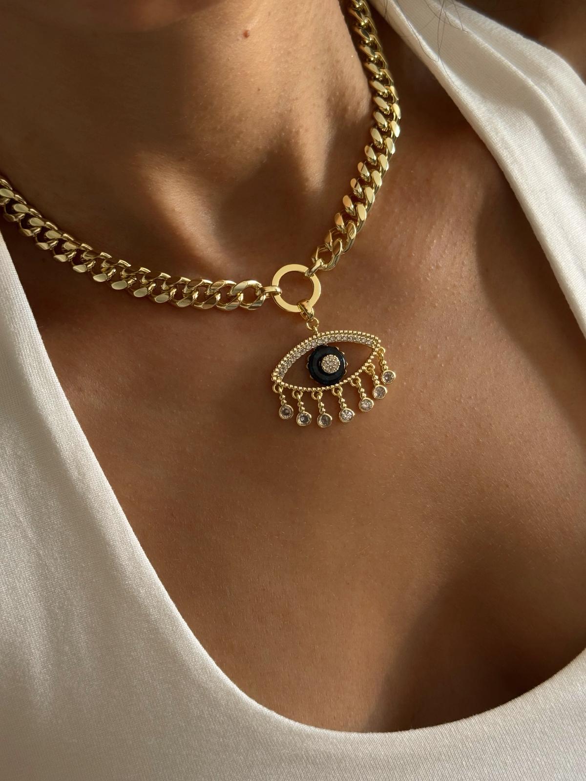 Eyes round choker