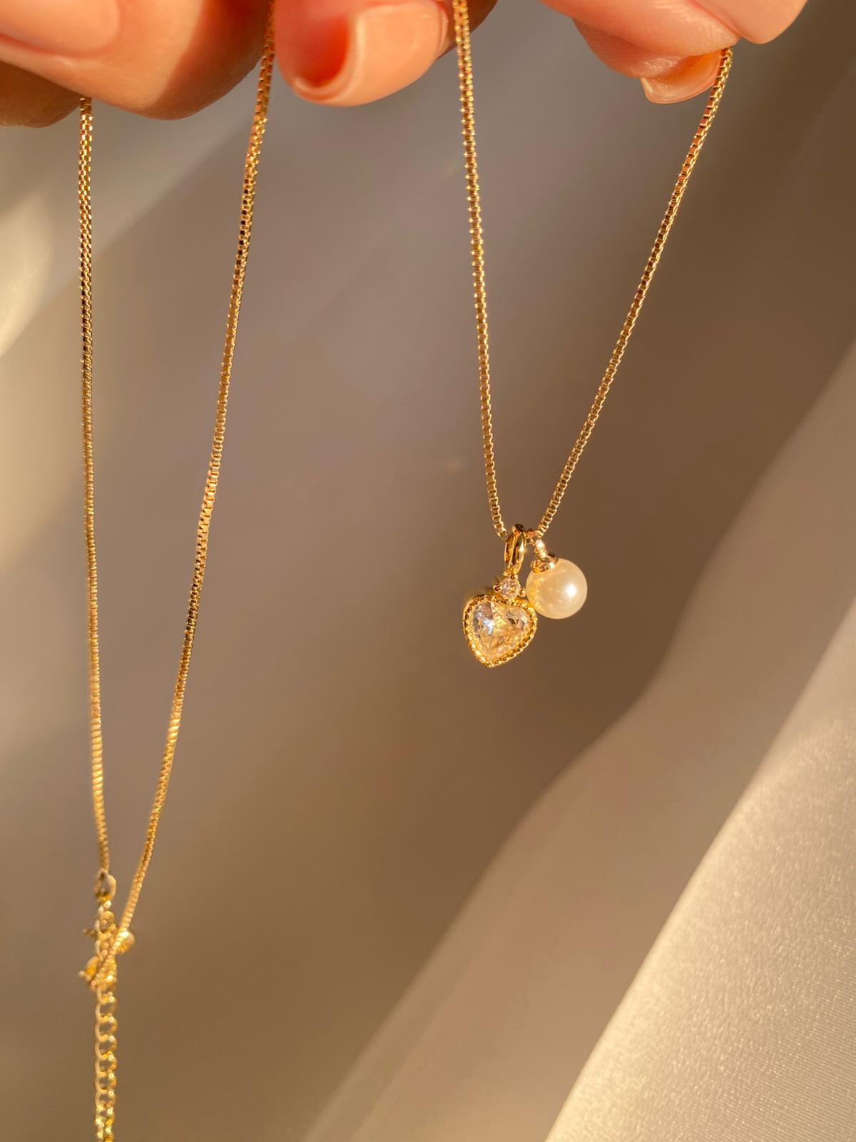 heart inci kısa kolye