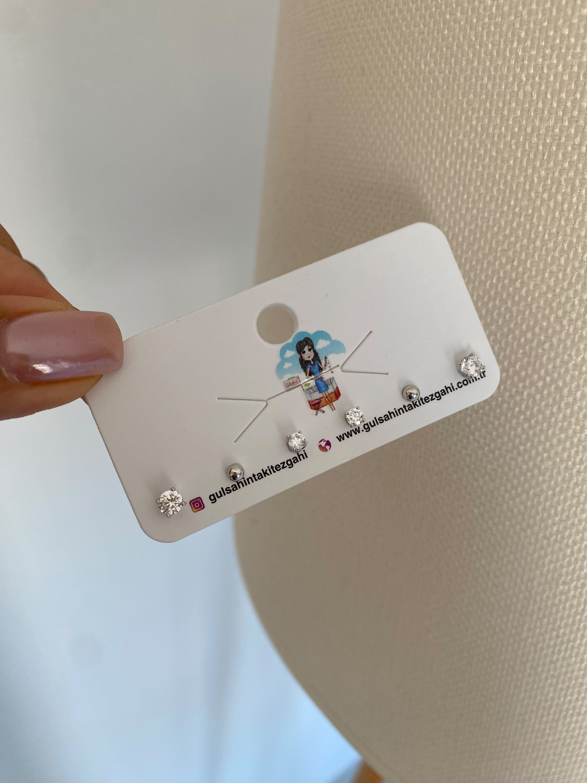 Tektaş 6'lı set küpe