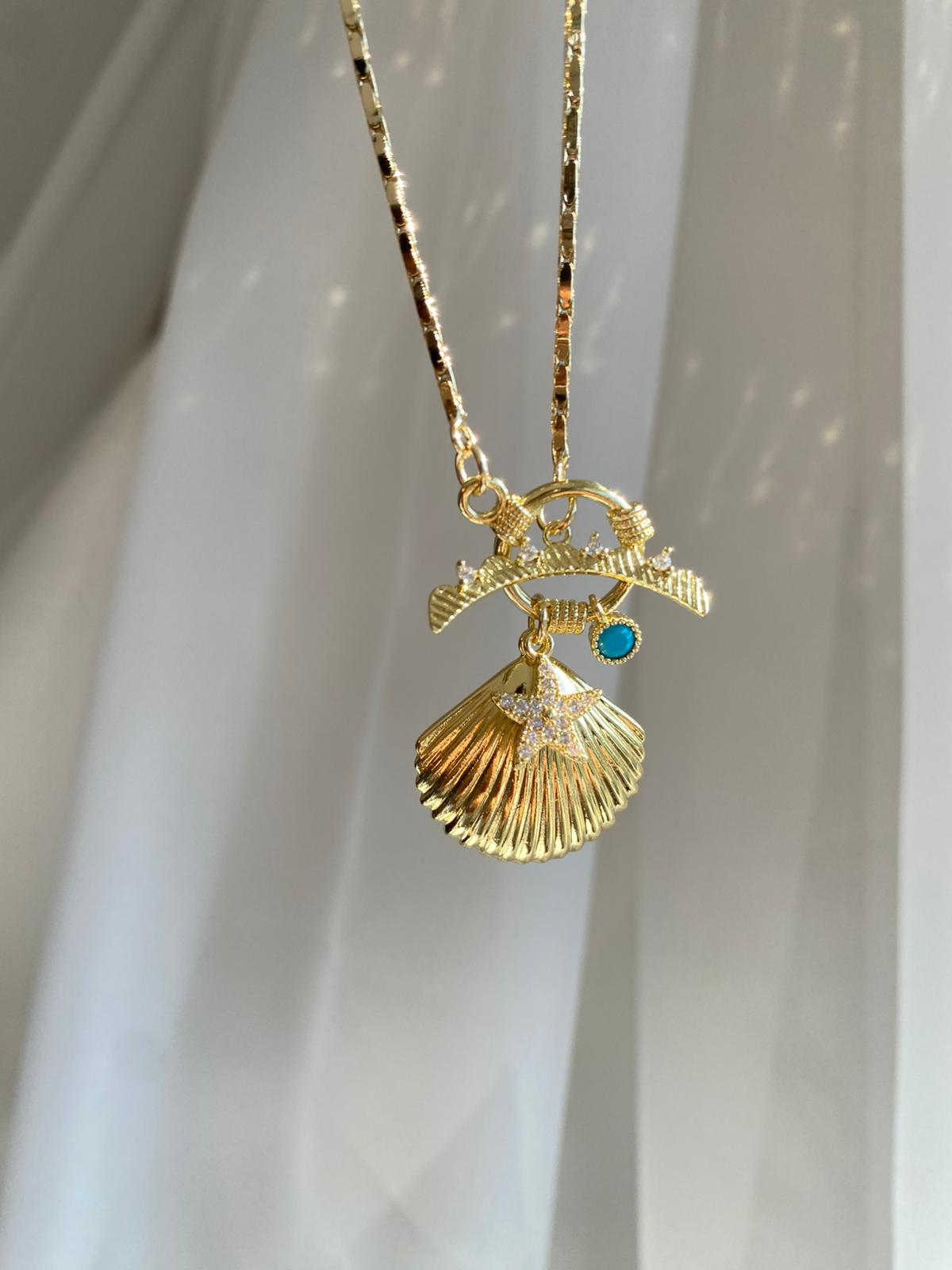 Seashell Blues Kolye