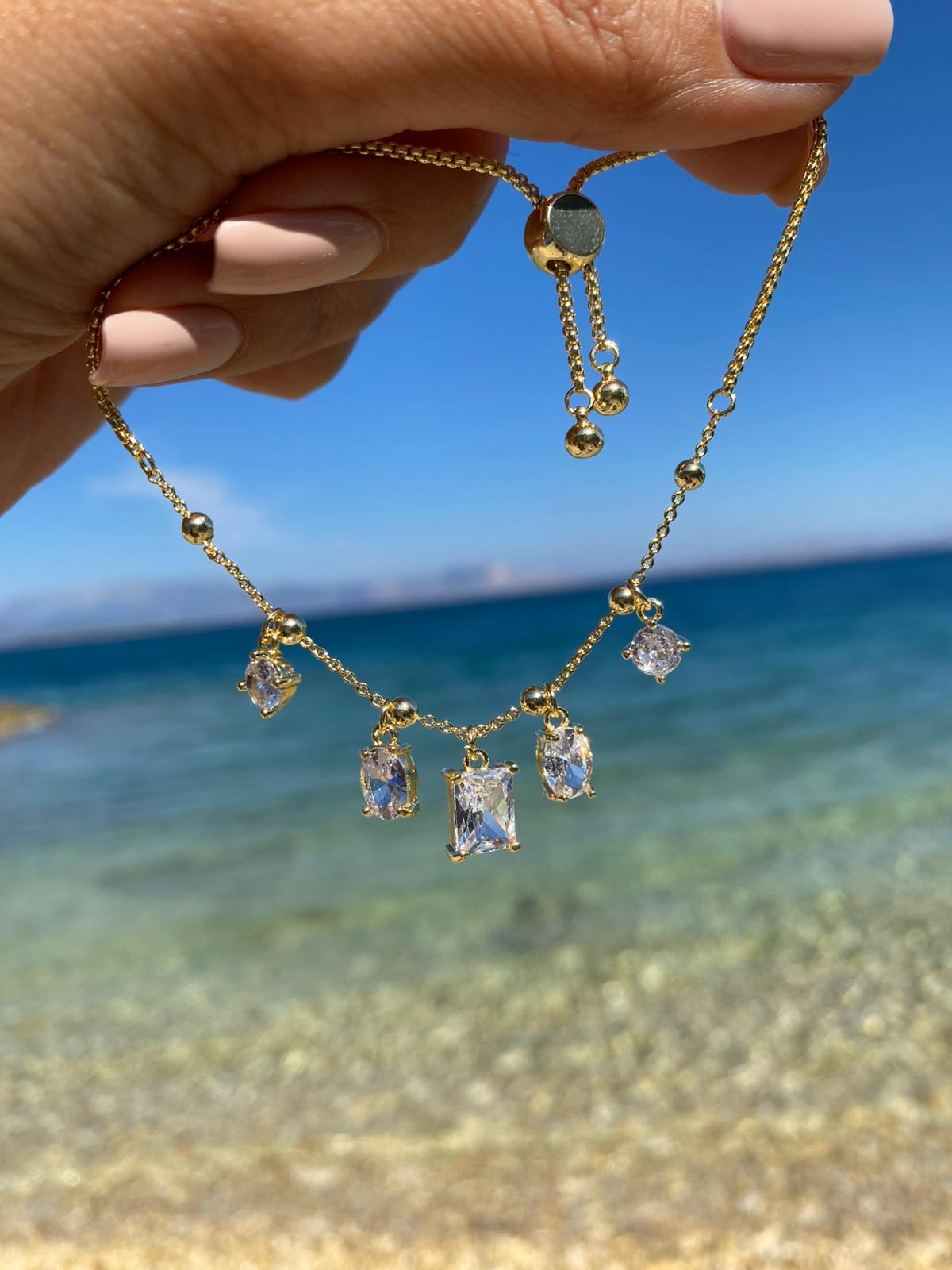 Stone Charm Asansörlü Bileklik