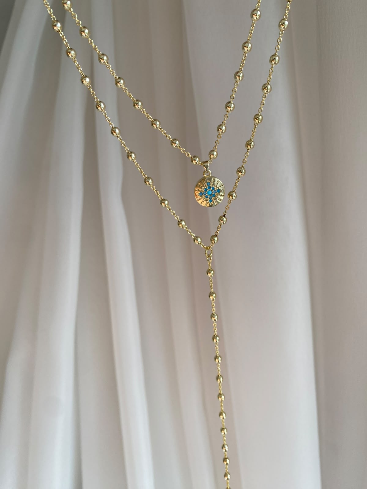 Poles star & ball ikili birleşik y choker