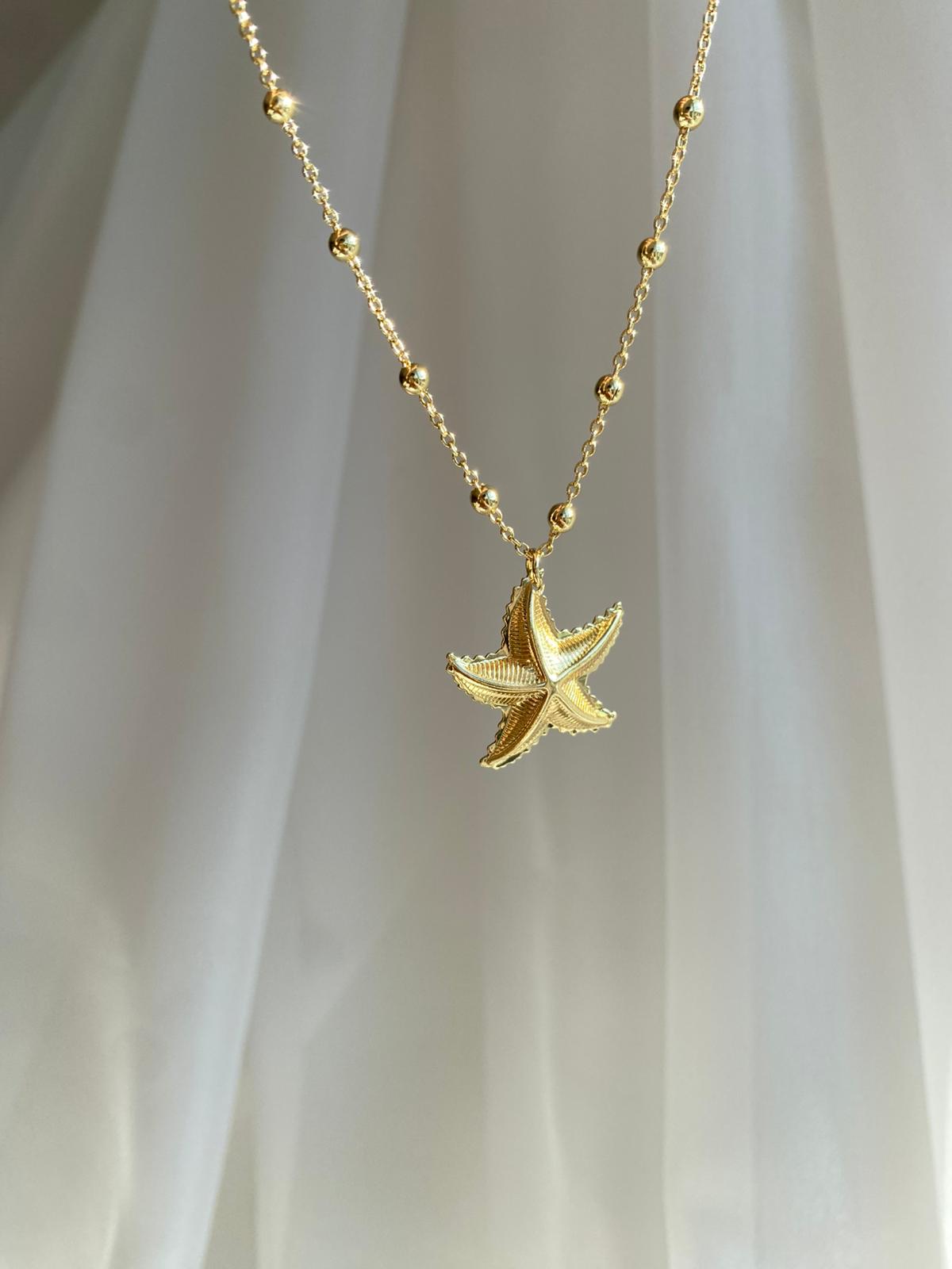 Seastar & ball kolye