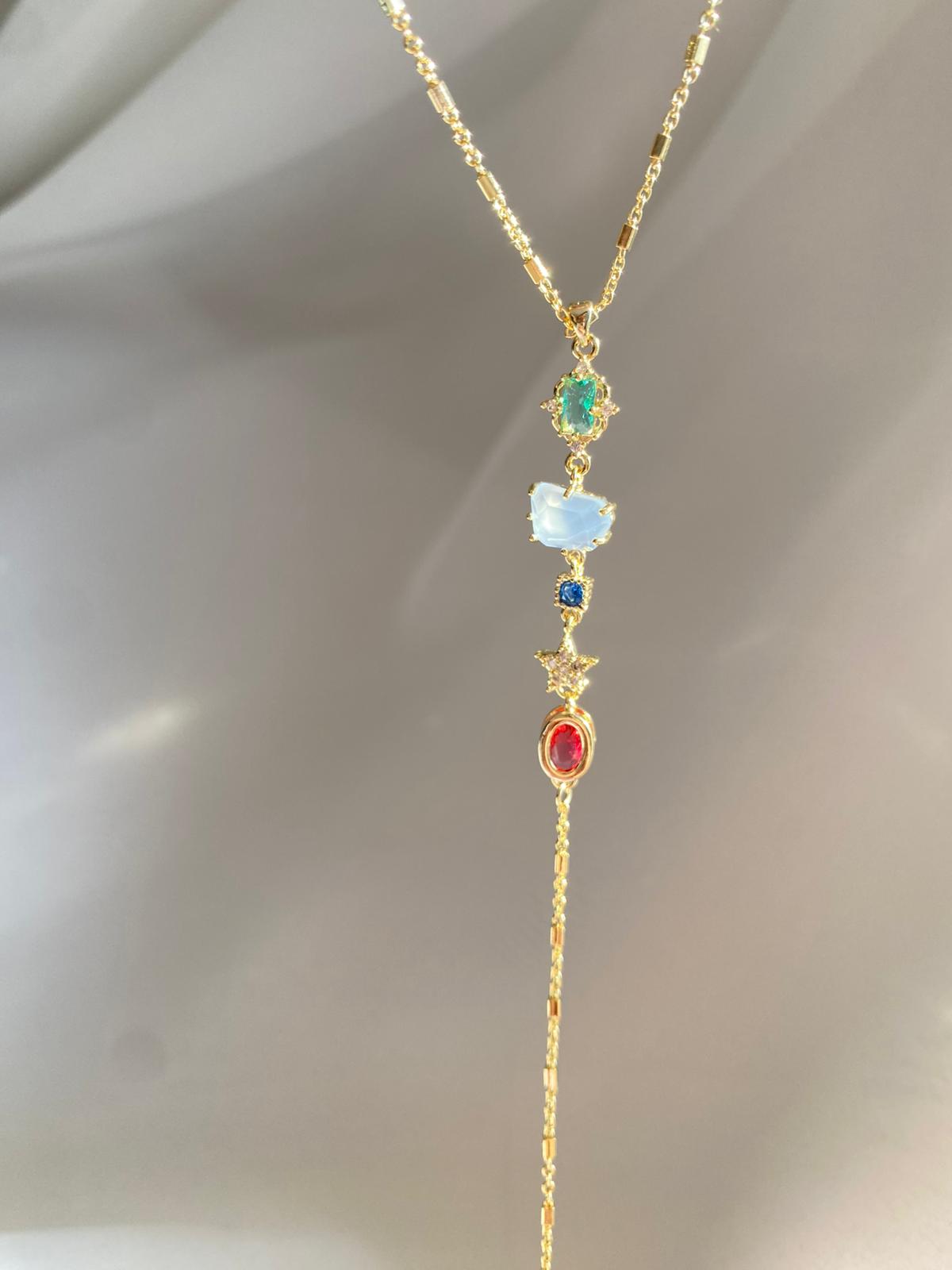 Star green y choker