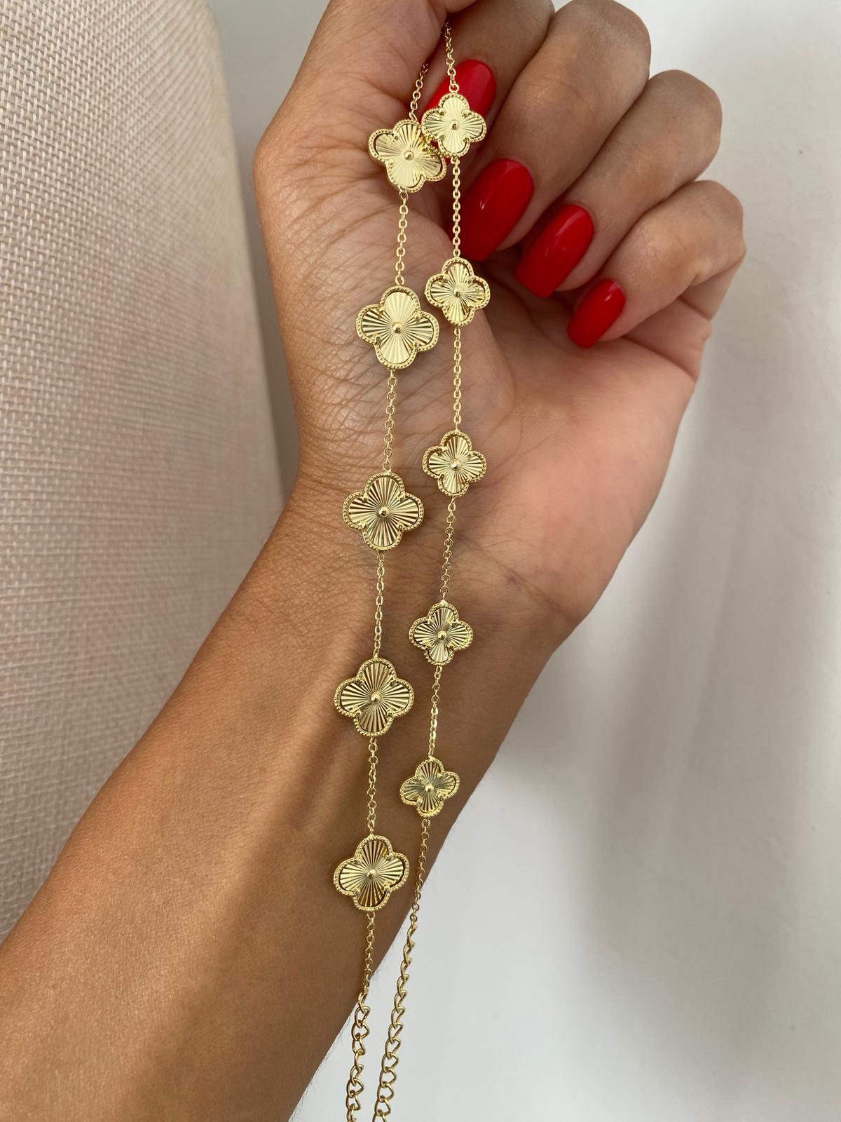 Gold Clovers Bileklik