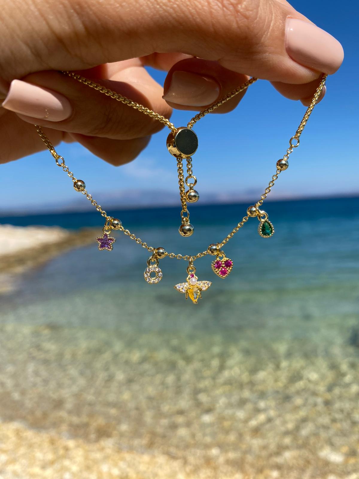 Bee Charm Asansörlü Bileklik