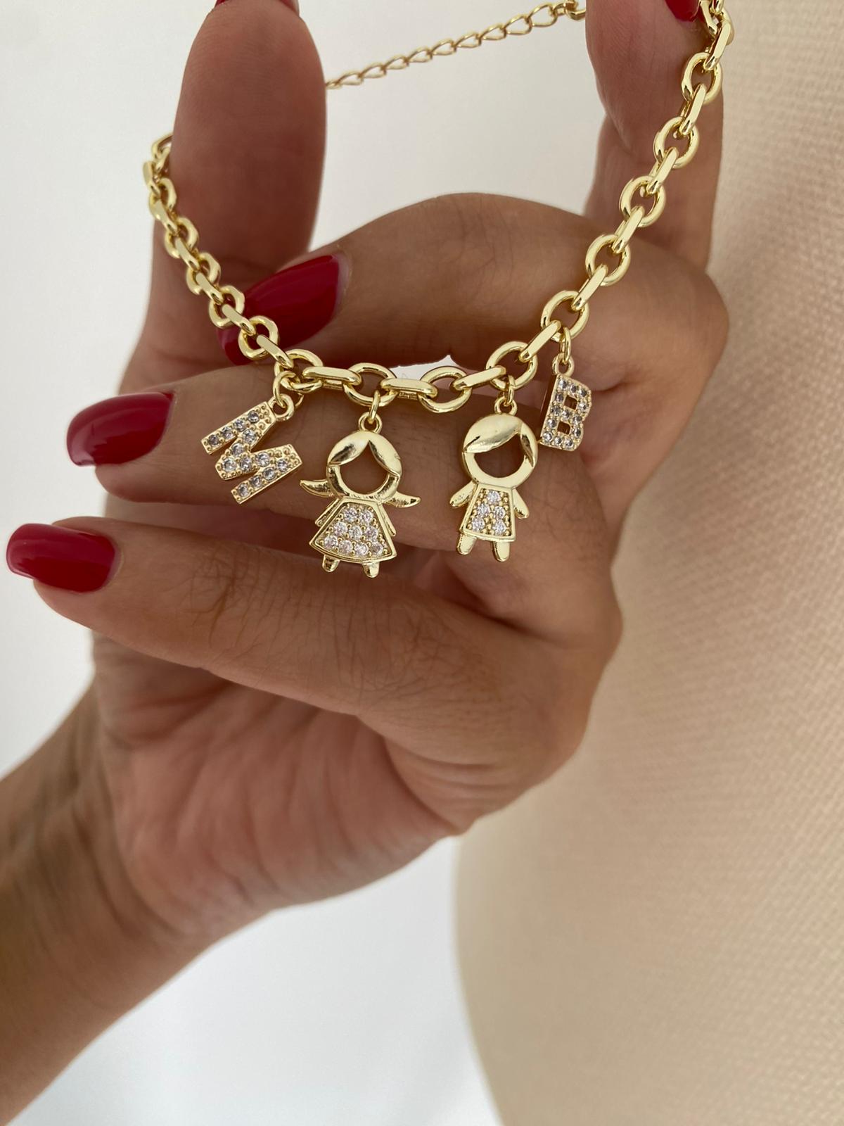 girls & boy harf bileklik