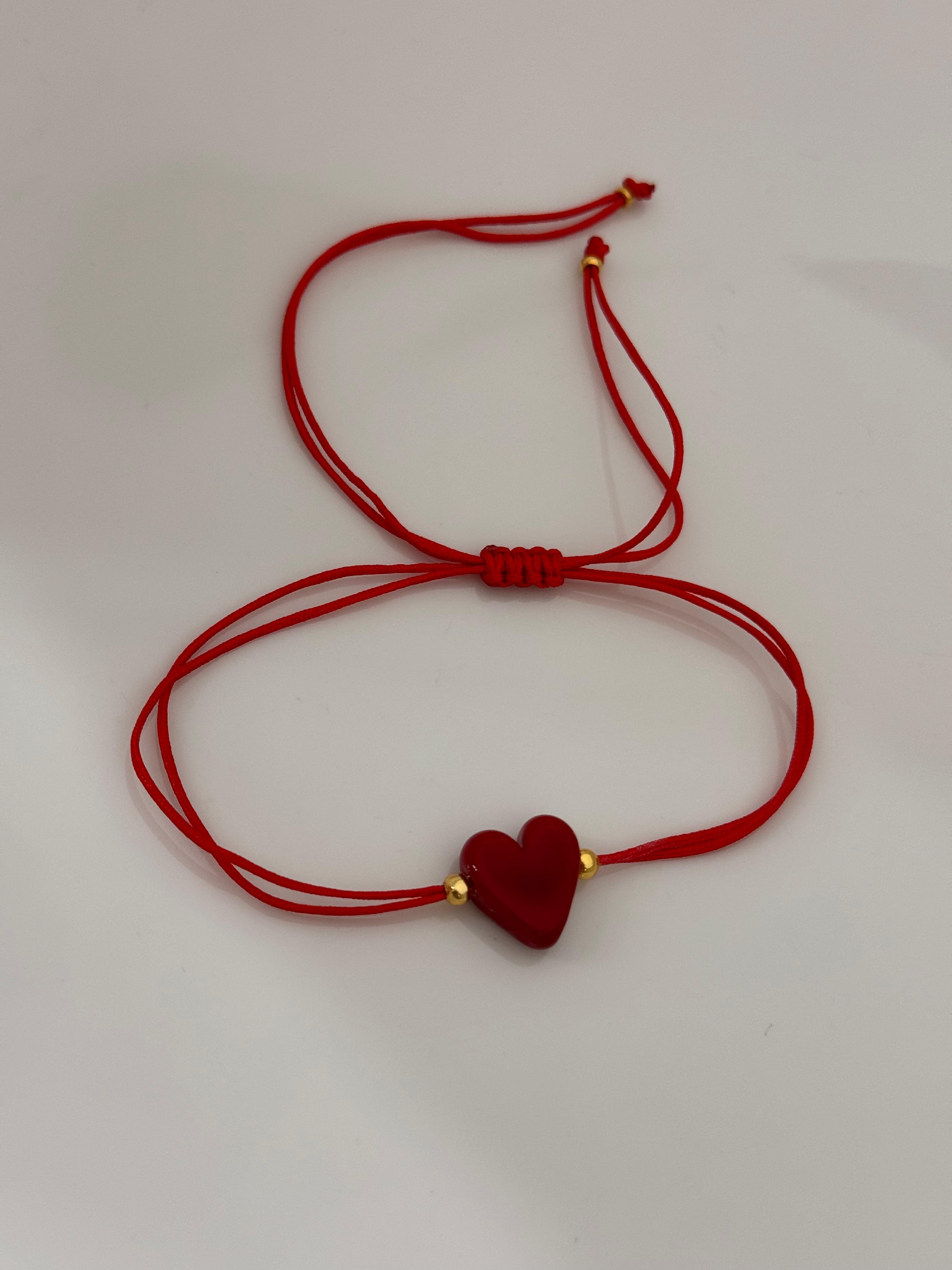Red Heart Murano Bileklik