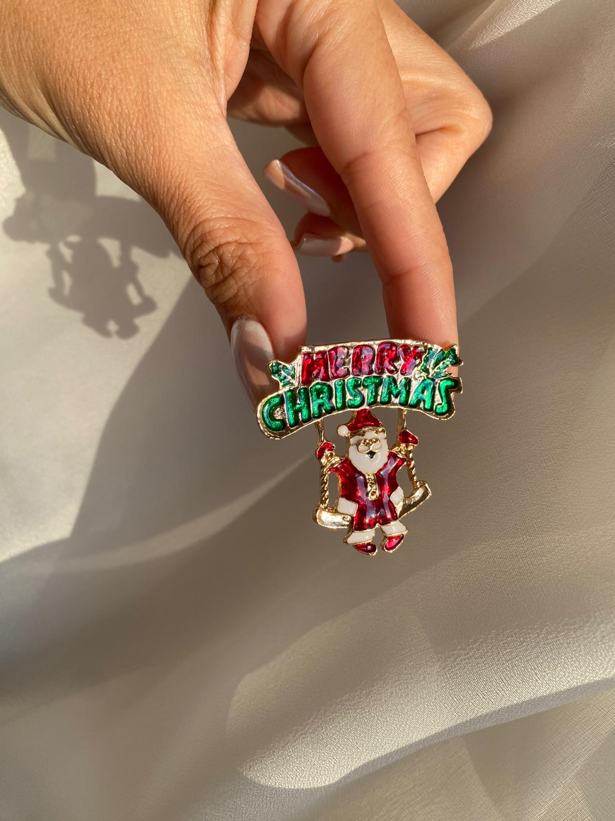 Merry Christmass Broş