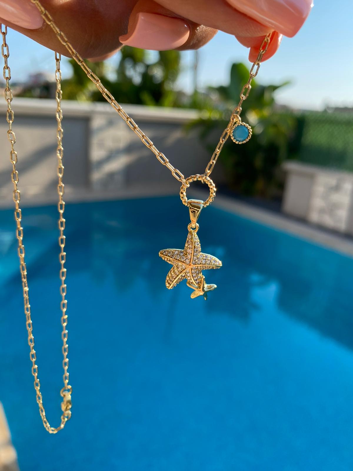 Seastar  & blues kolye