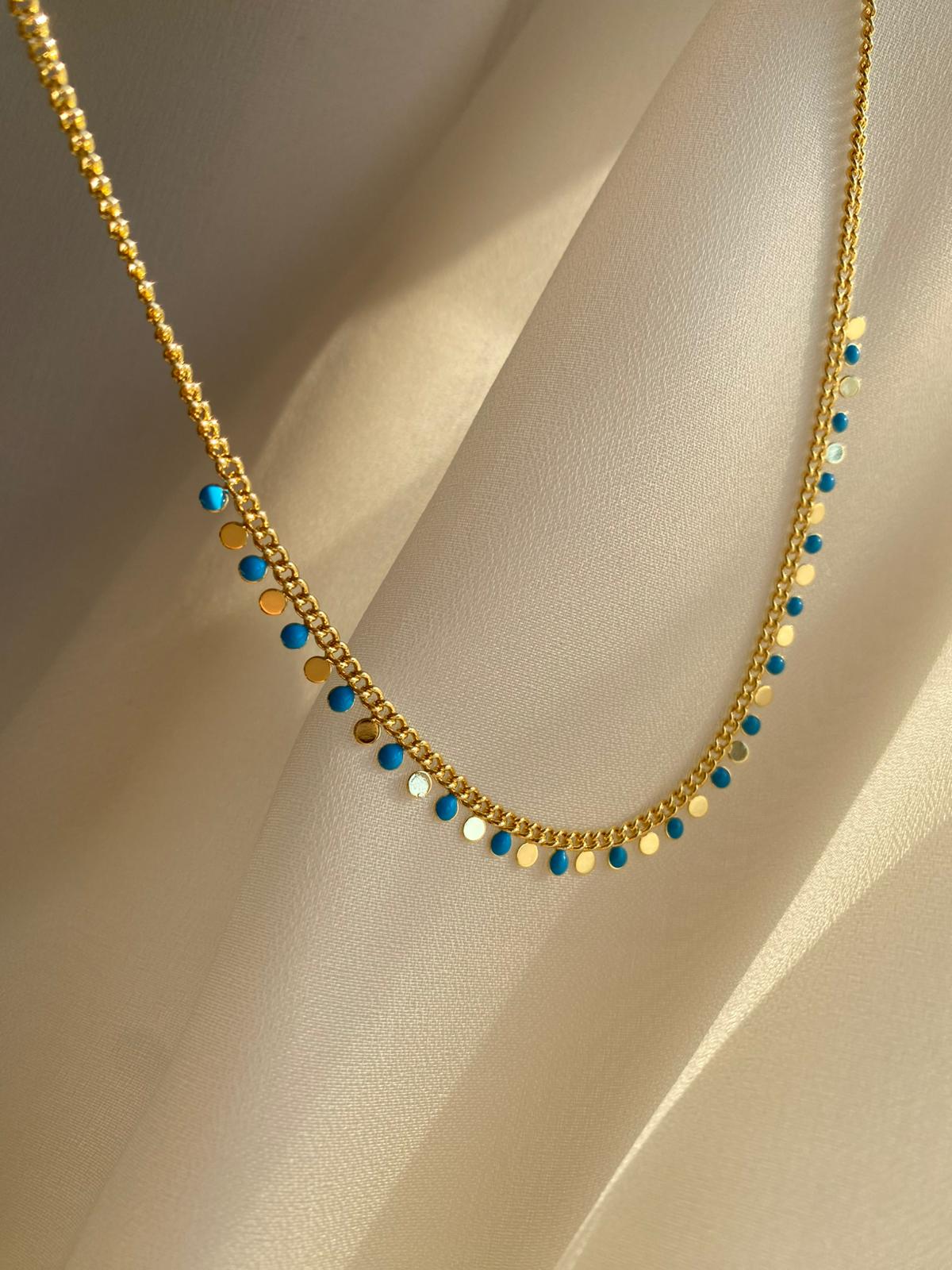 Blue pull kolye