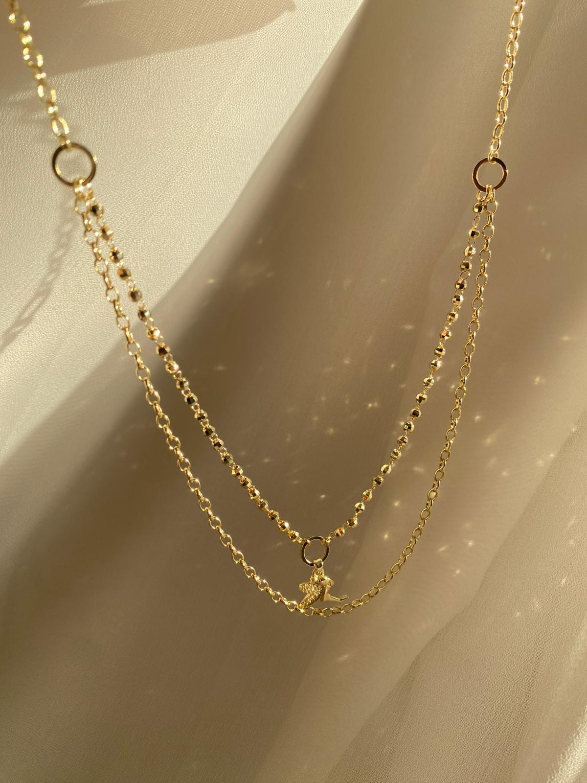 Angel ikili birleşik kolye