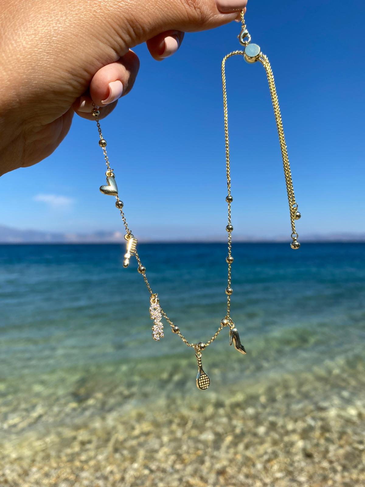 Comb Charm Asansörlü Kolye