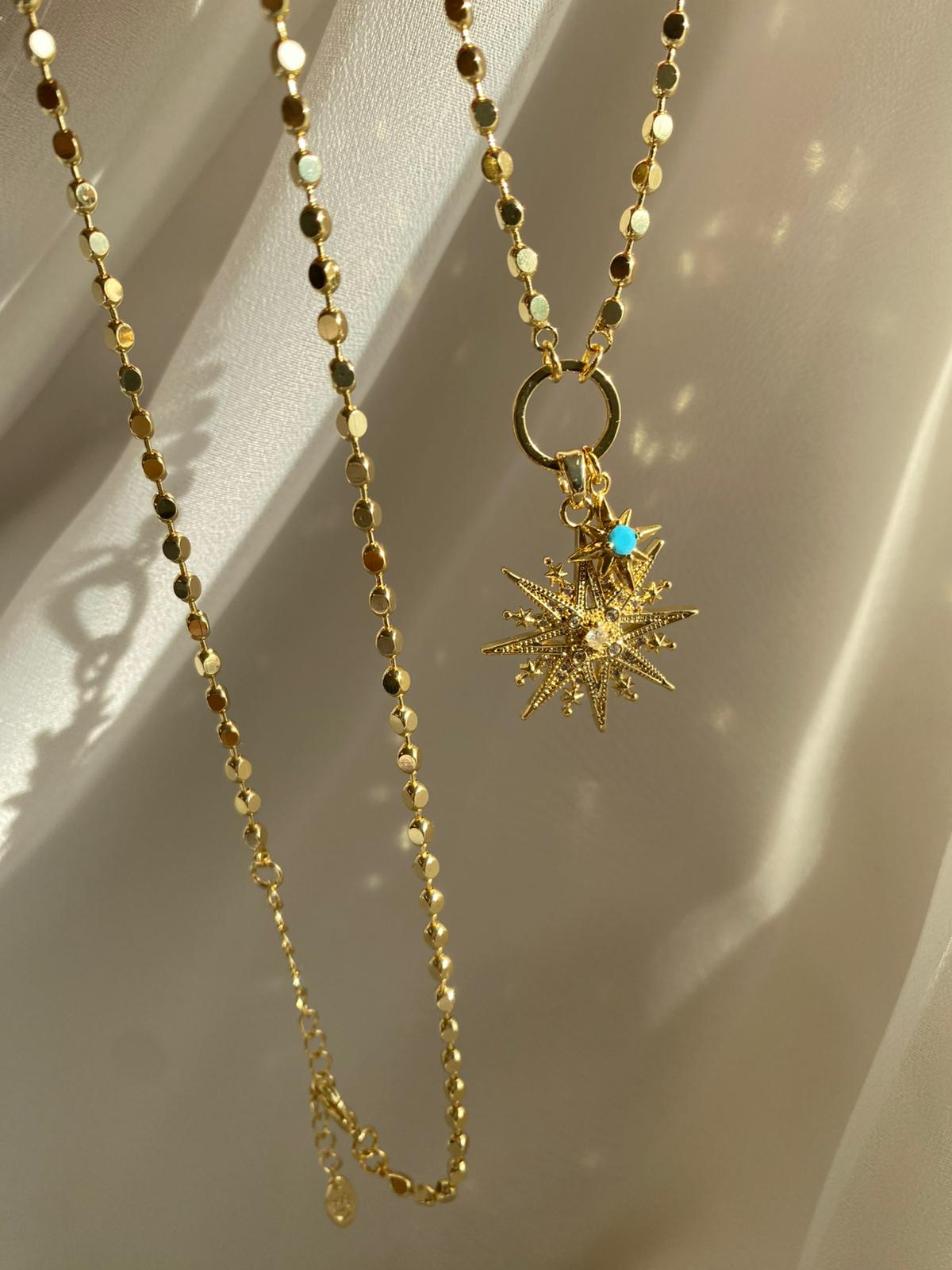 Star Blue Uzun Kolye