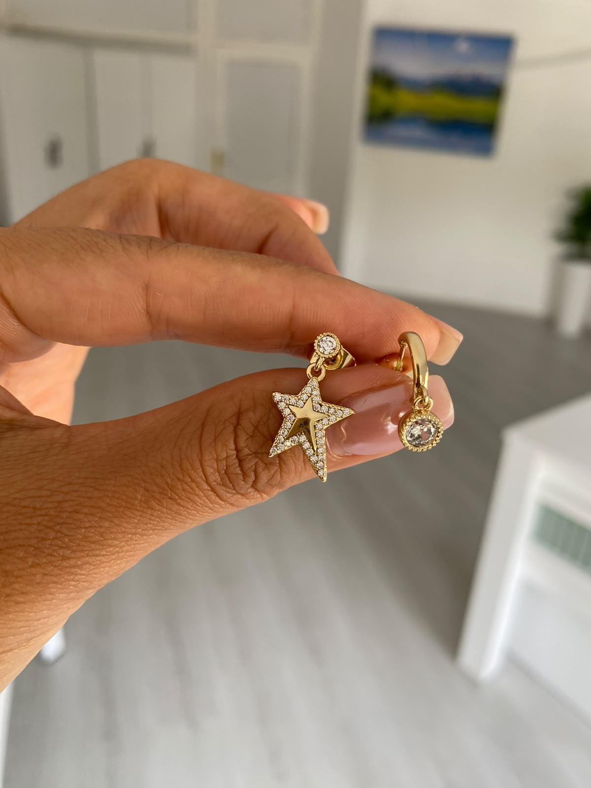 Star stone küpe