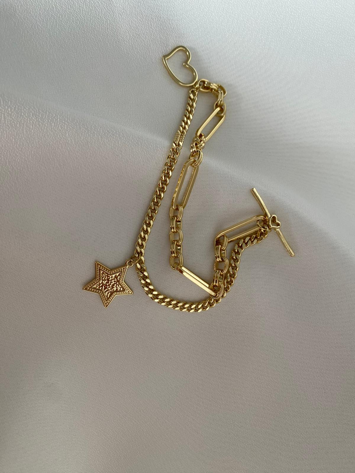 Heart Star Birleşik Bileklik