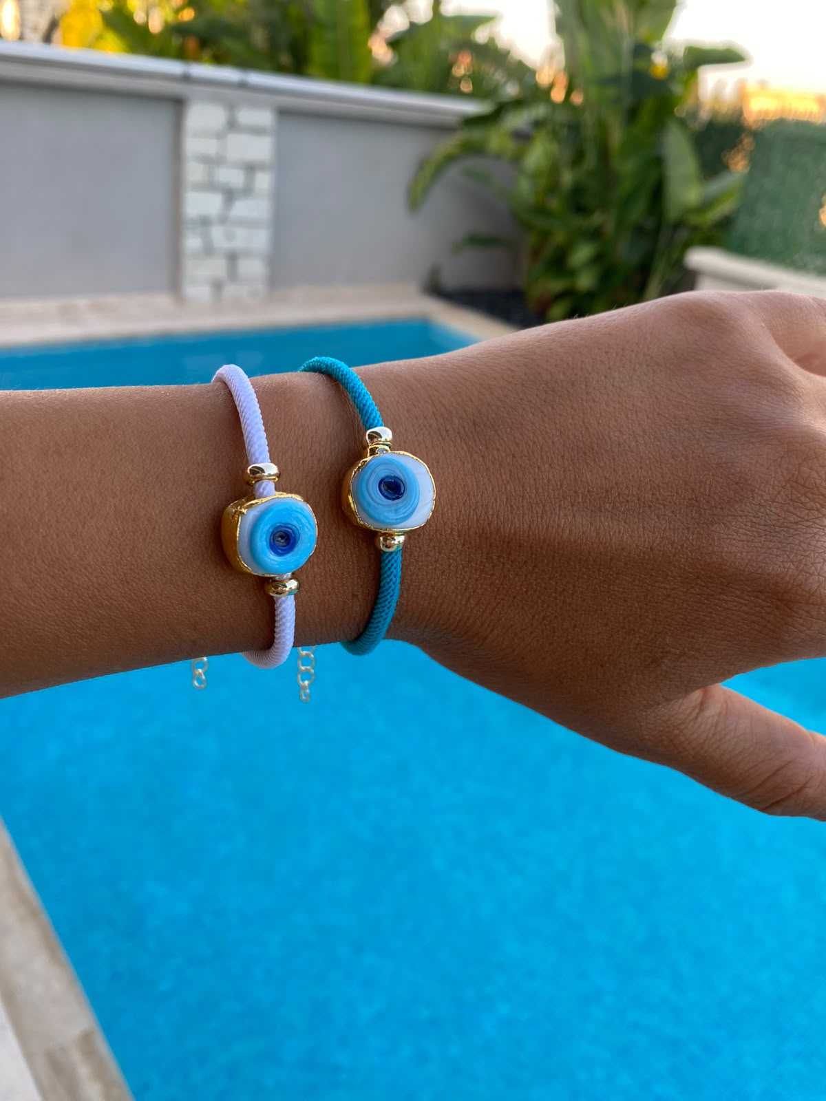 Evil eye cord bileklikler