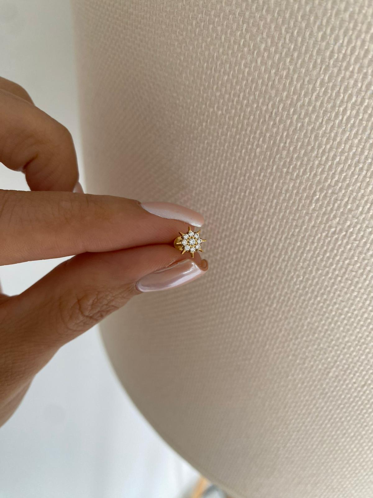 Sun tragus titanium küpe