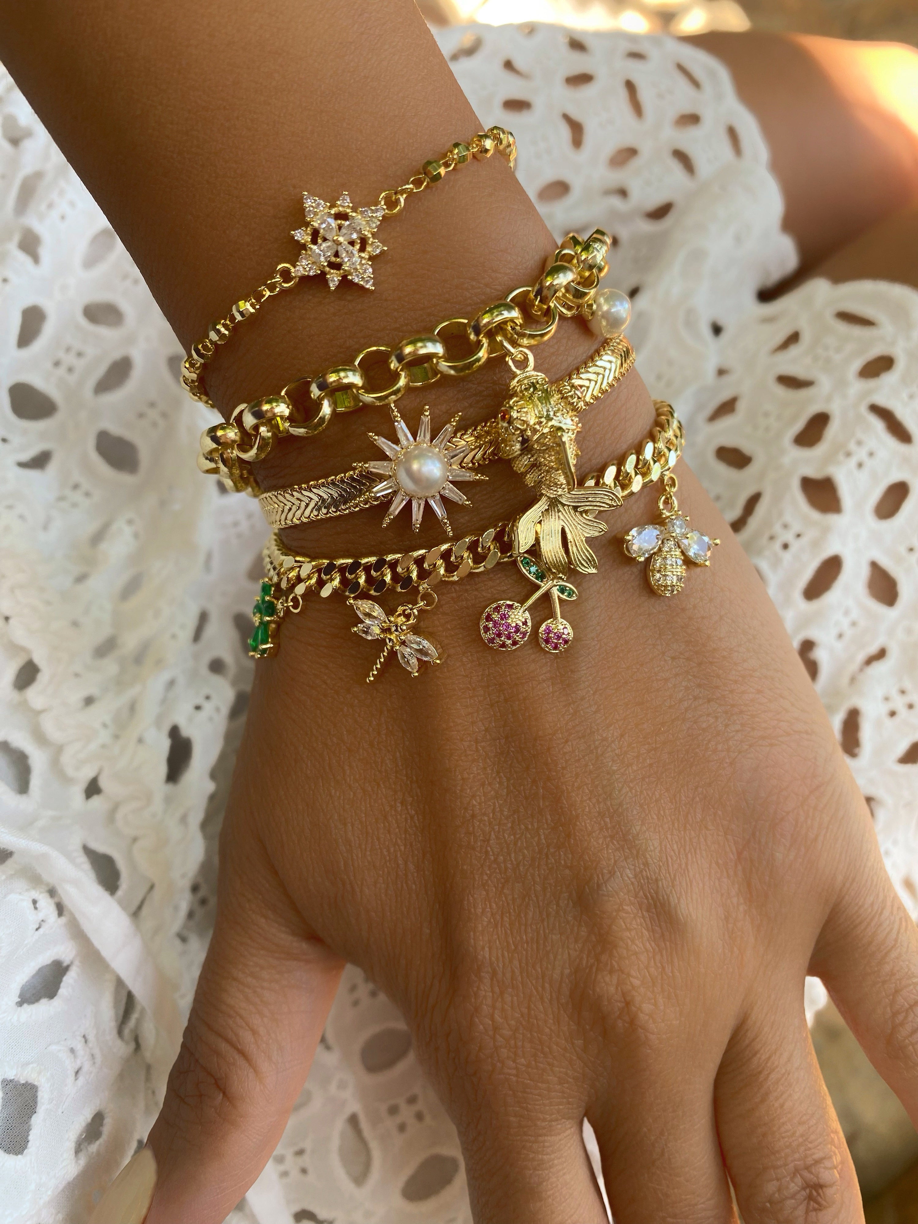 Star Fish Charm bileklikler