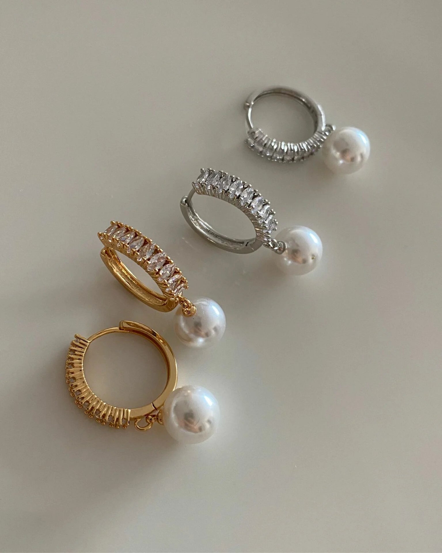 Pearl Ring Küpeler