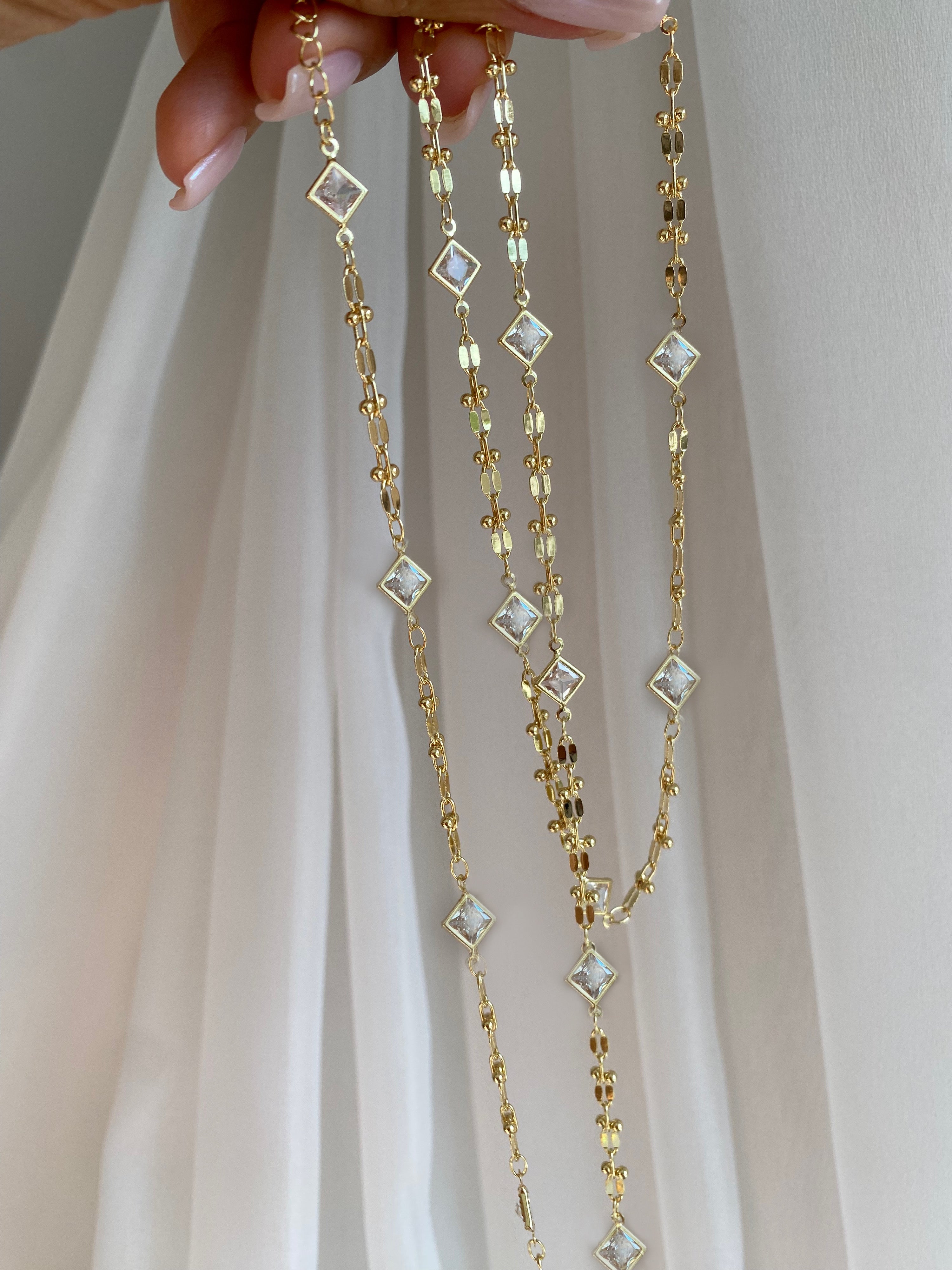 Diamond uzun kolye