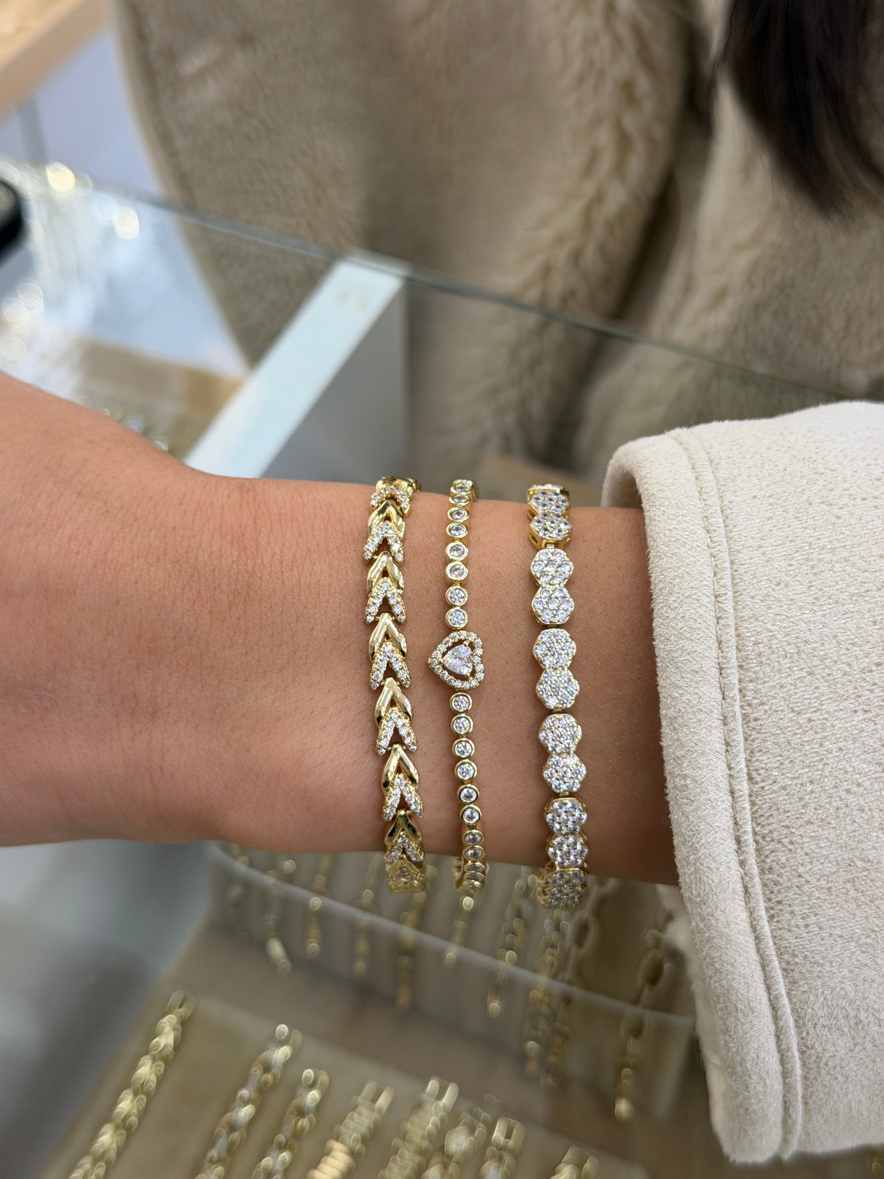 Honeycomb bileklikler