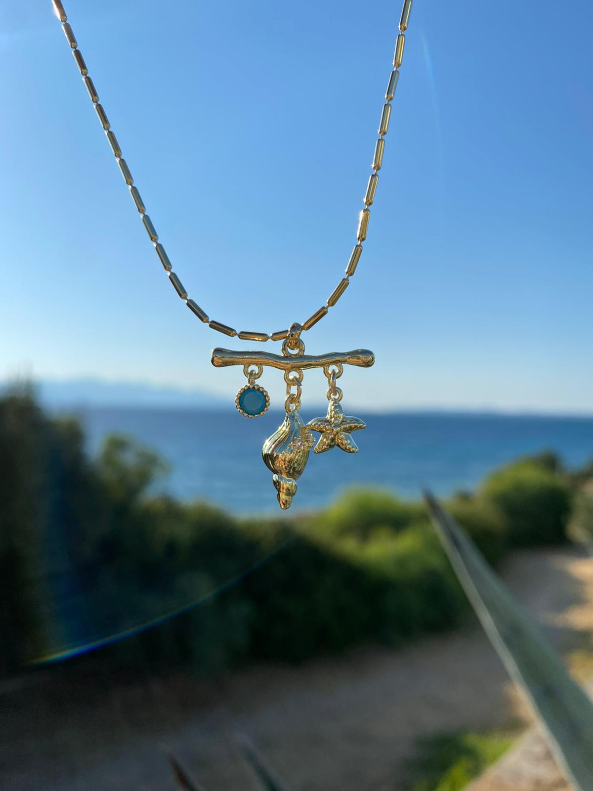 Seashell Blue Kolye