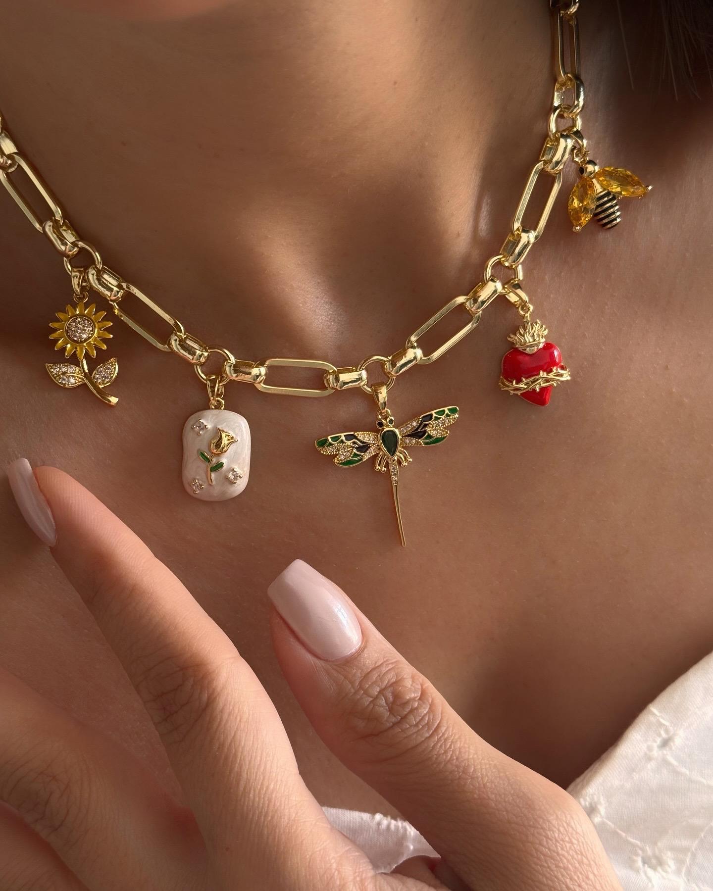 Yusufçuk Charm Choker