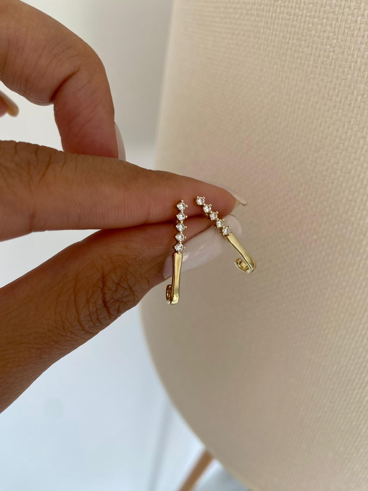 Stone gold küpe