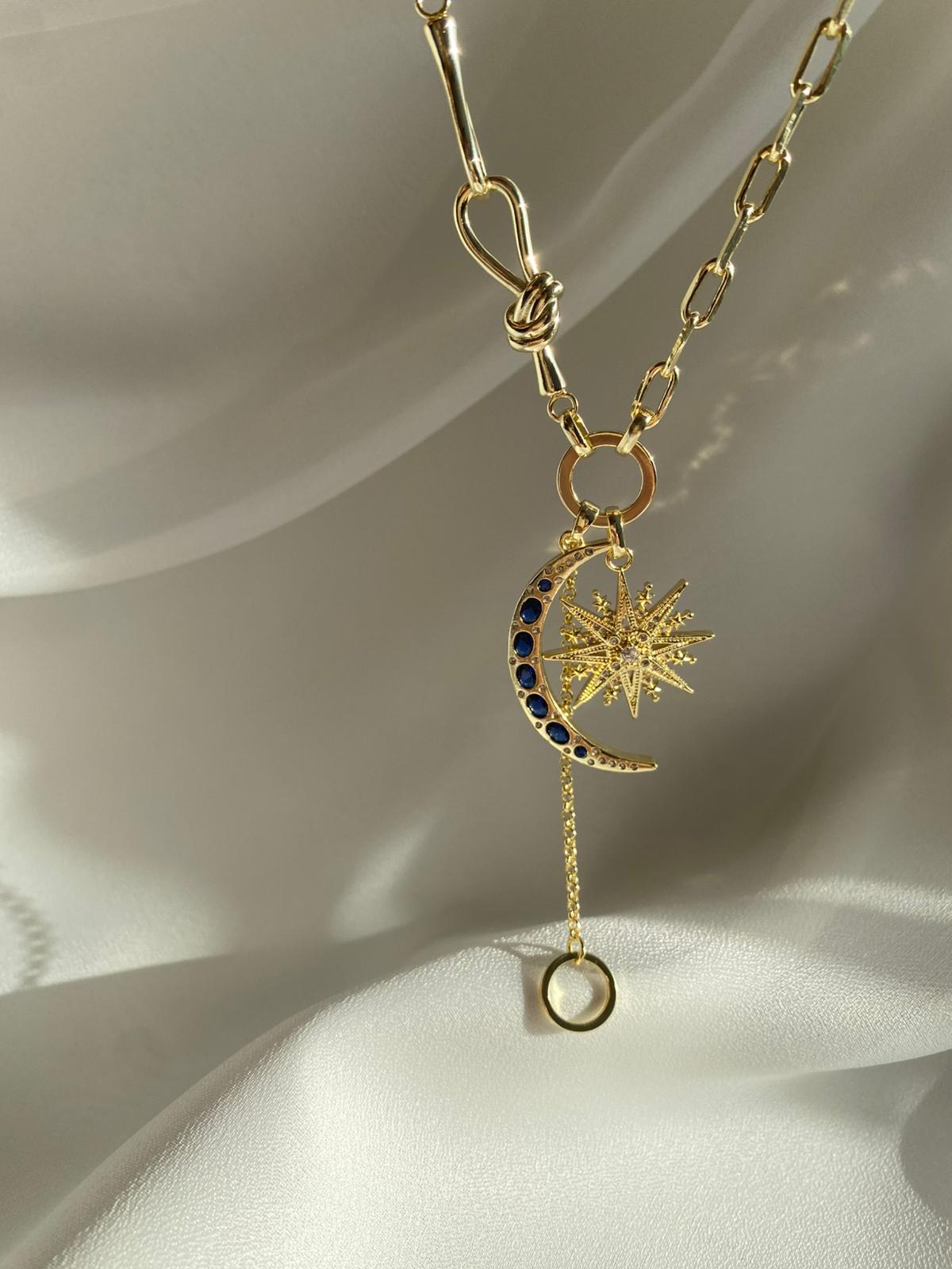 Moon star kolye