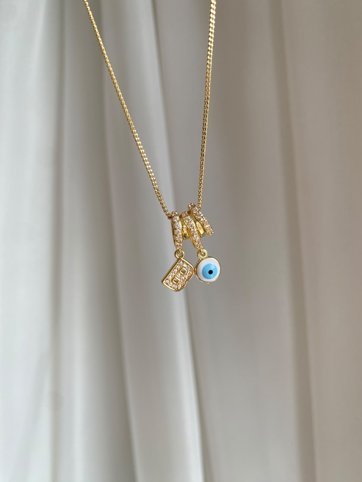 evil eye harf kolye