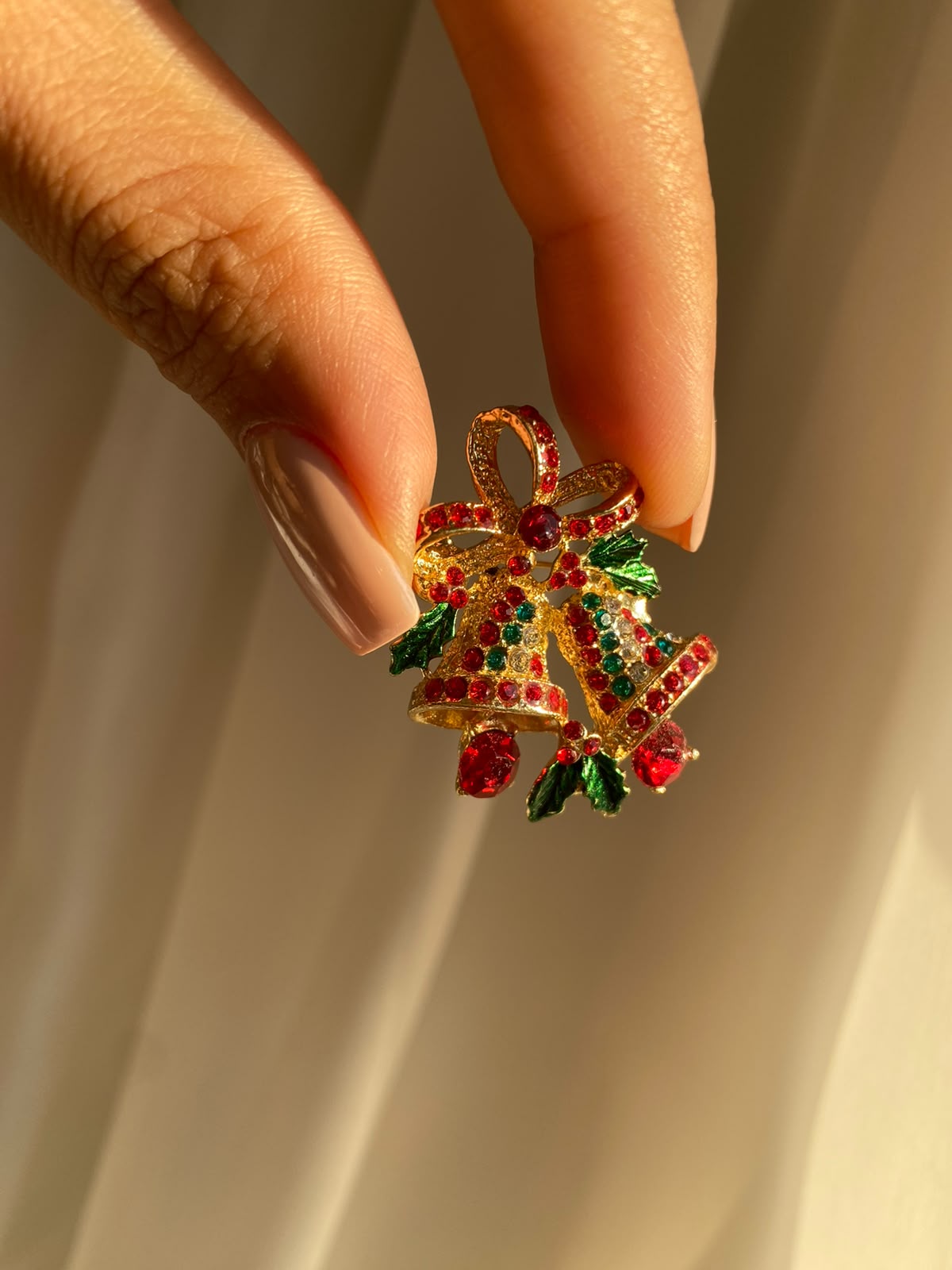 Christmas bell broş