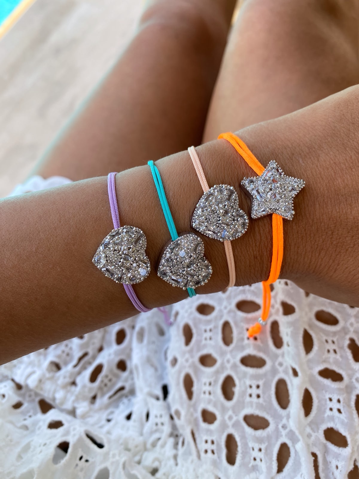 Star heart ip bileklikler