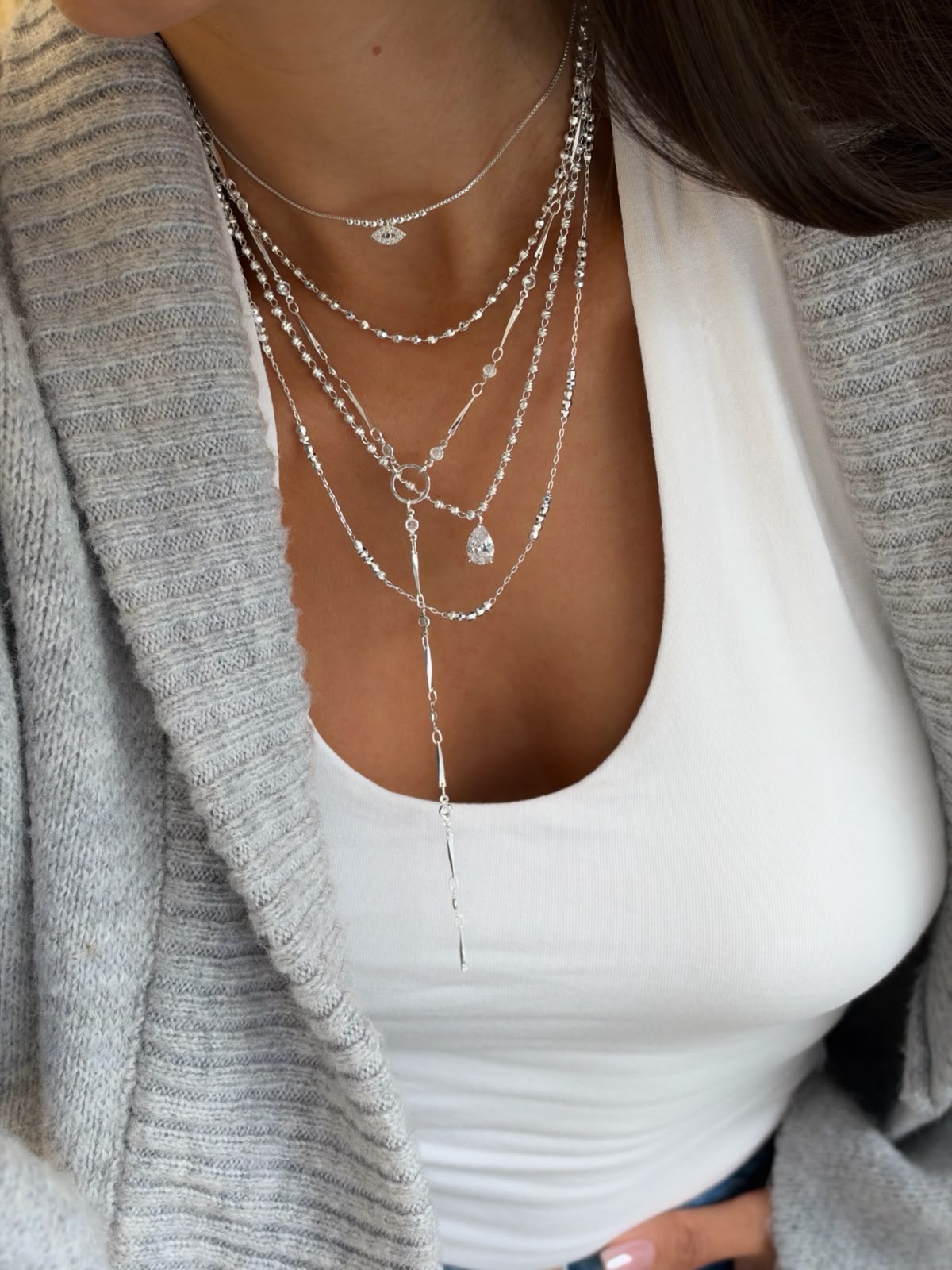 Silver models kolyeler