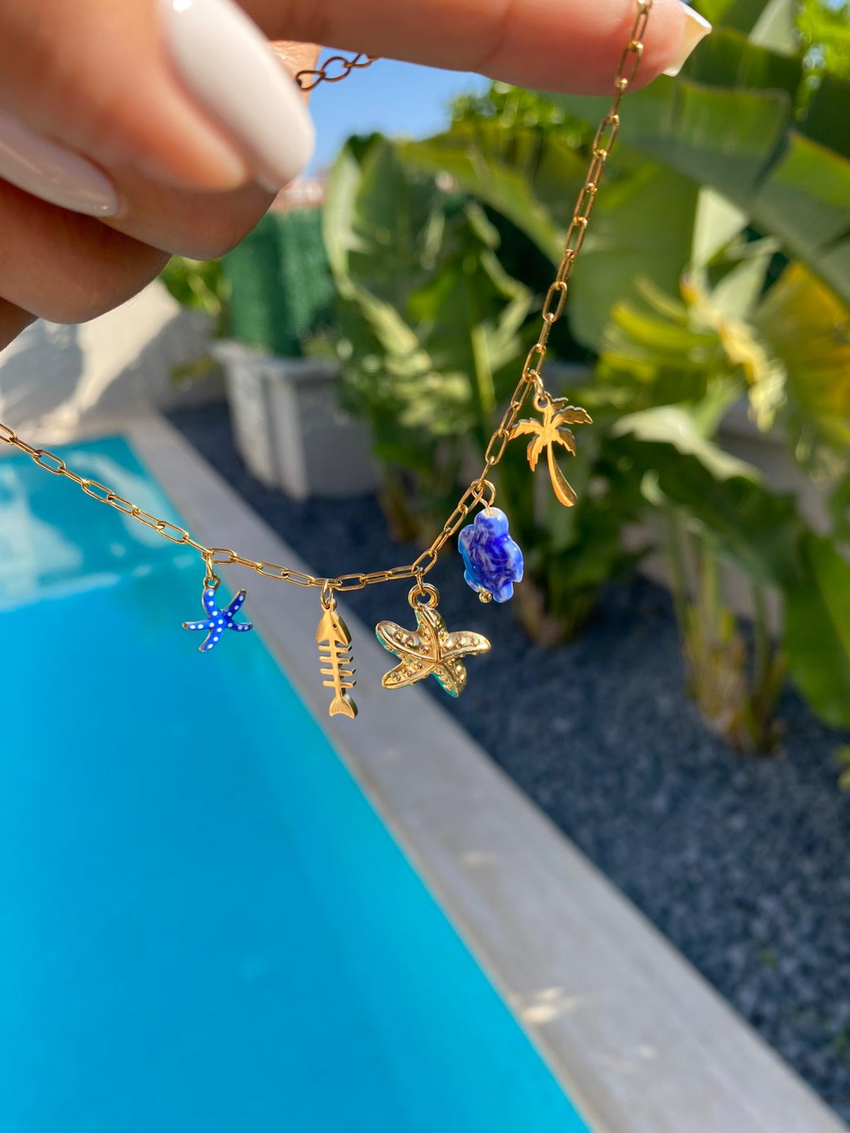 Turtle star charm halhal