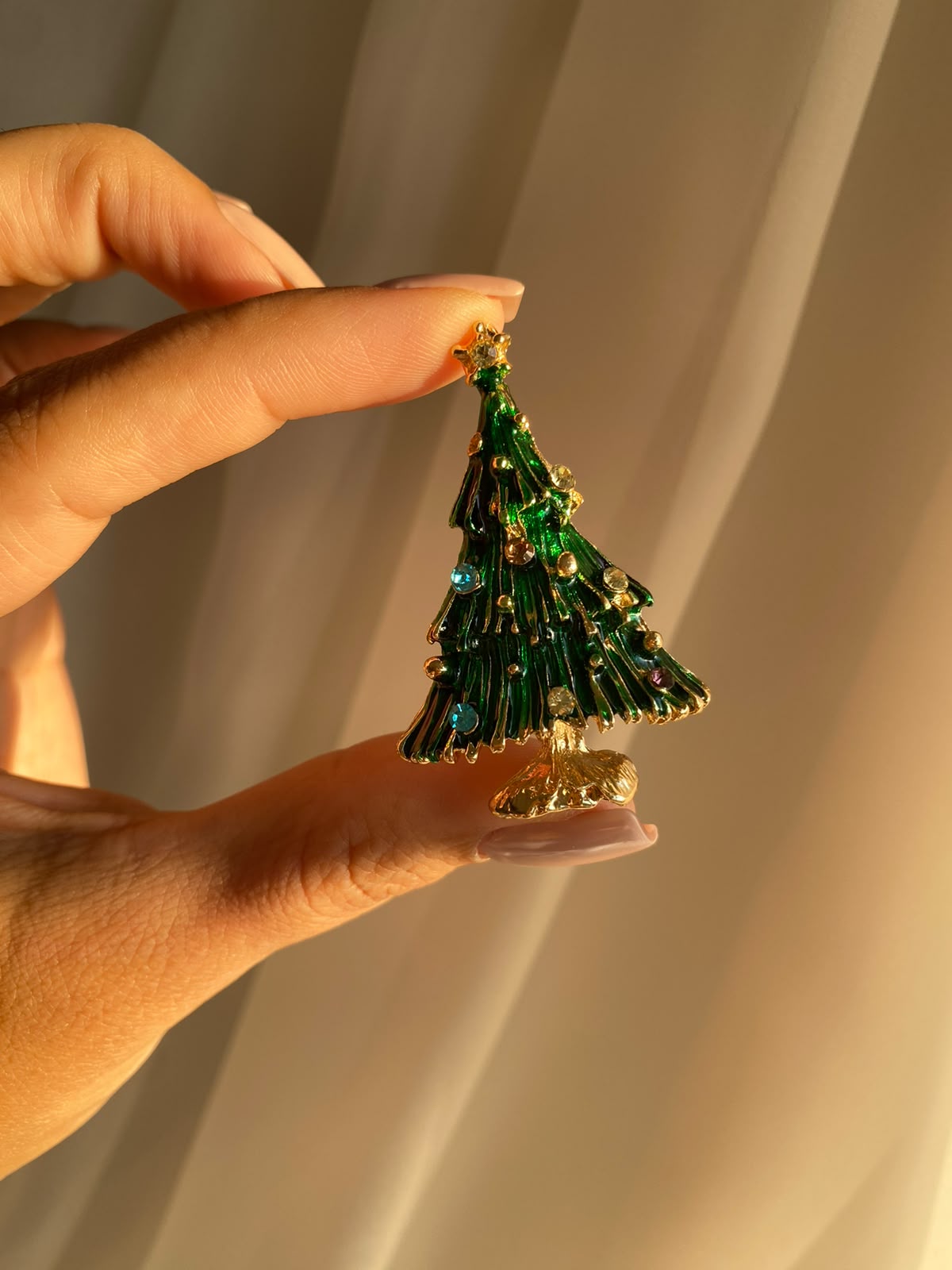 Christmas tree broş