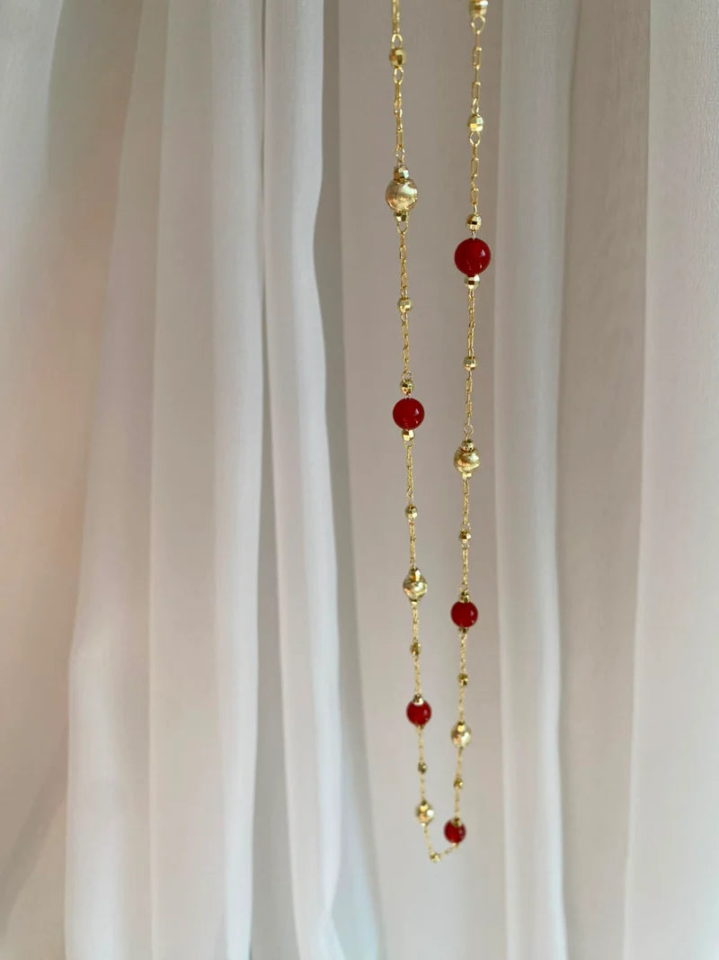 Red ball kolye