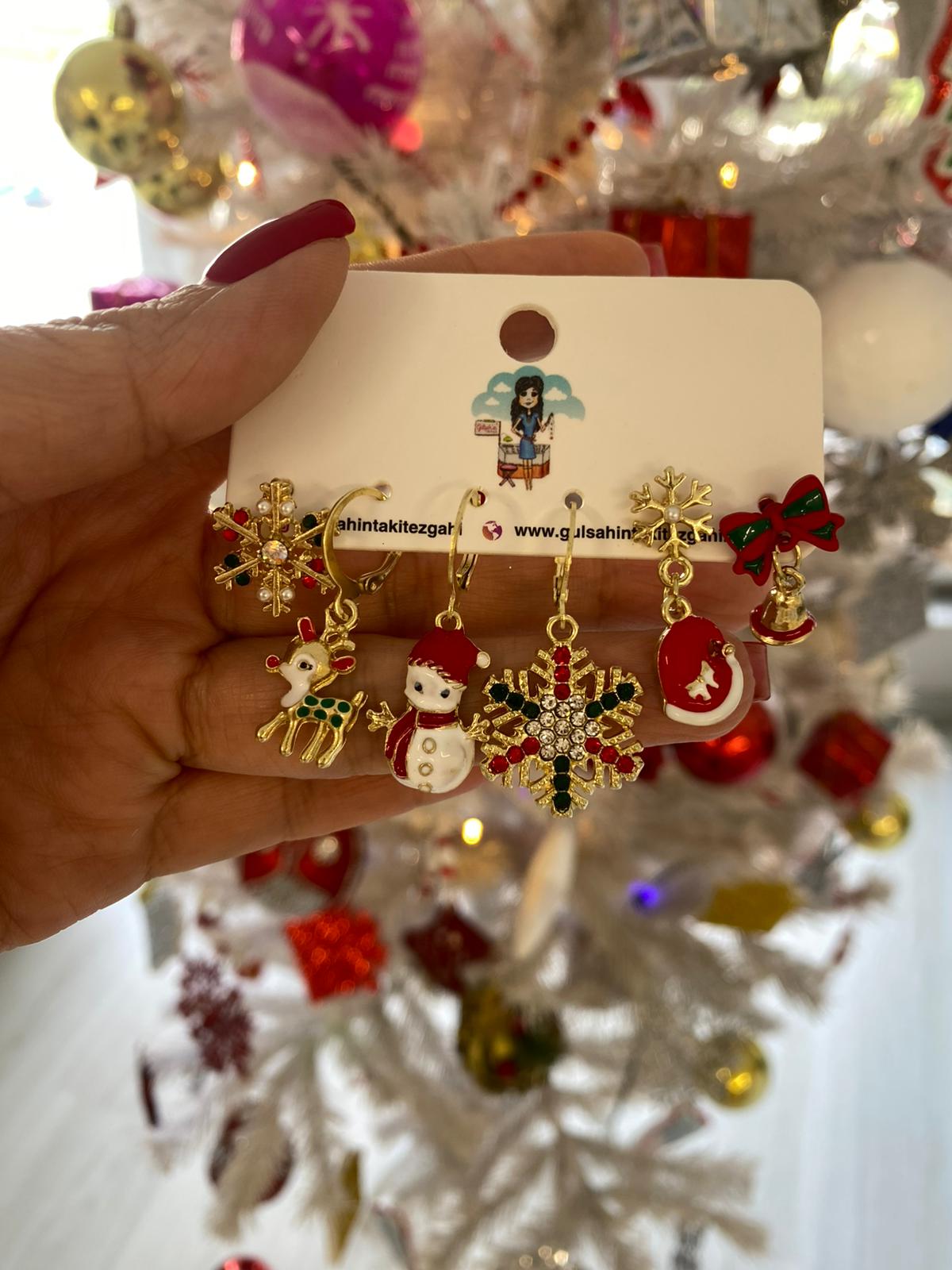 news dear 6'lı set küpe