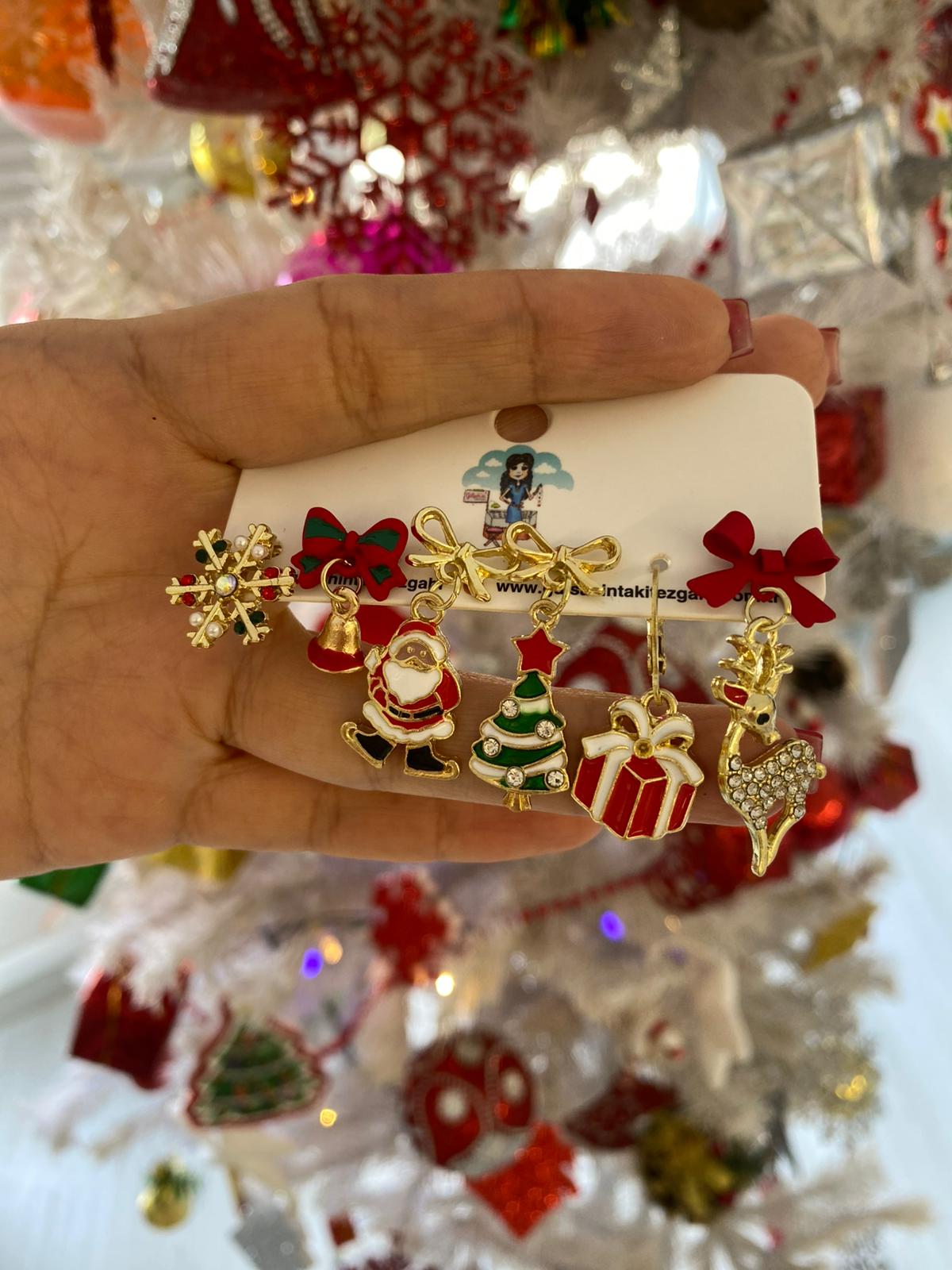 newyear 6'lı set küpe