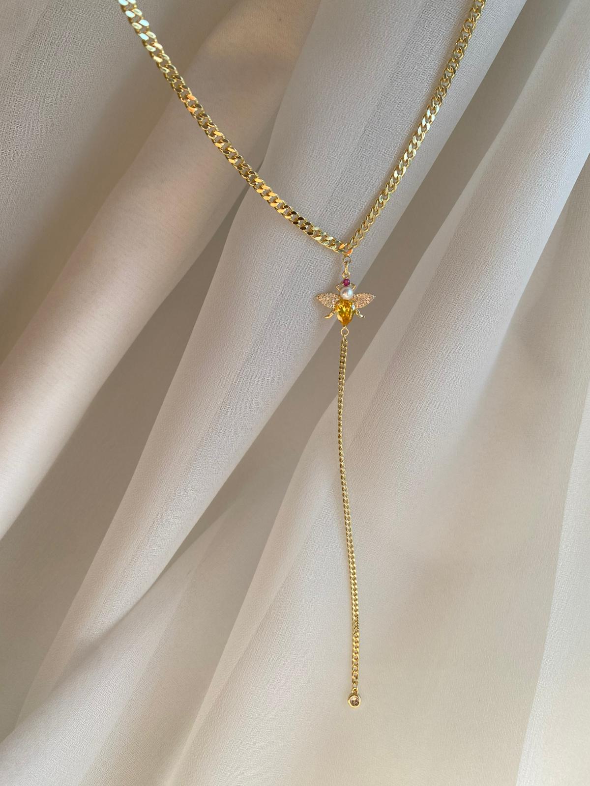 yellow Bee Y choker