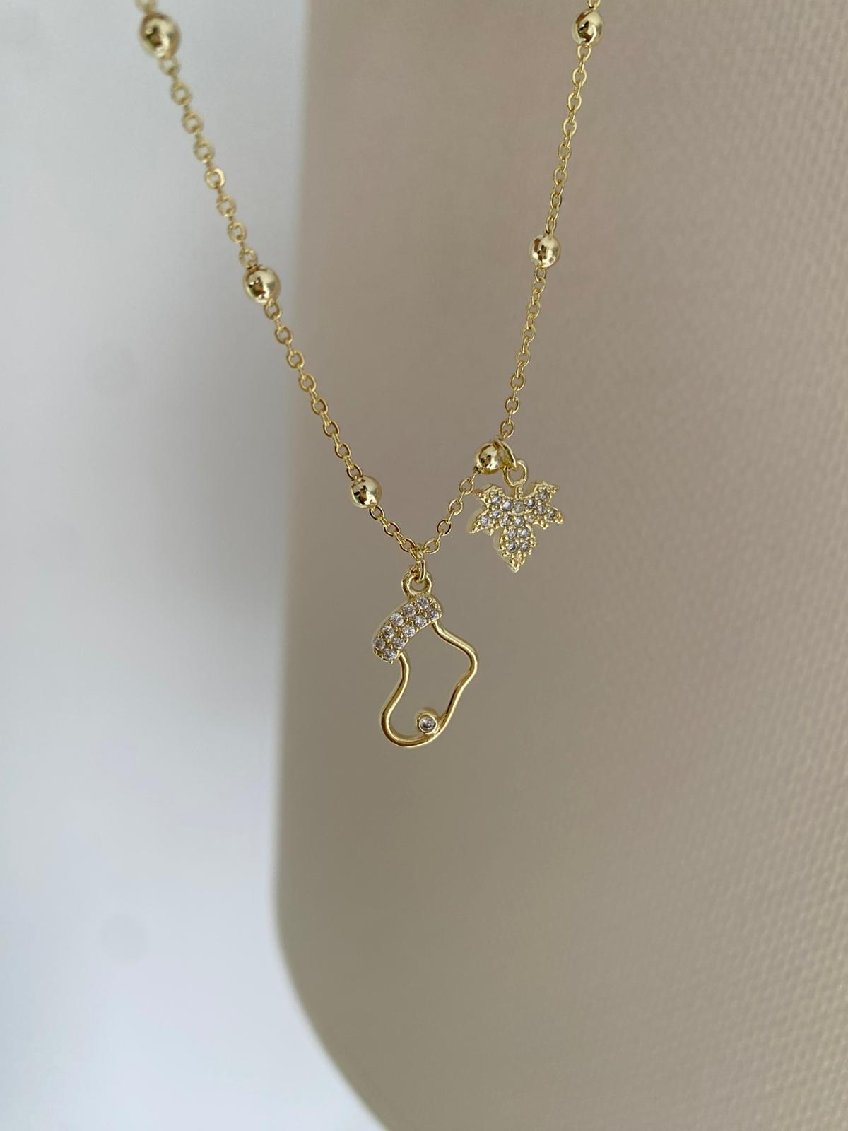 Patik & Yaprak kolye