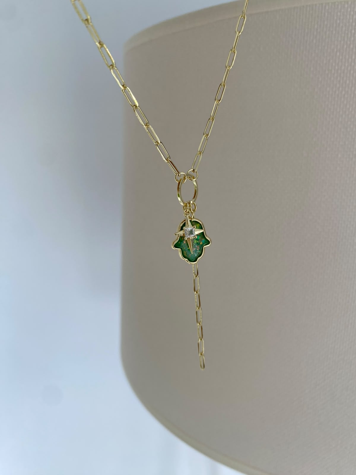 Green fatma eli kolye