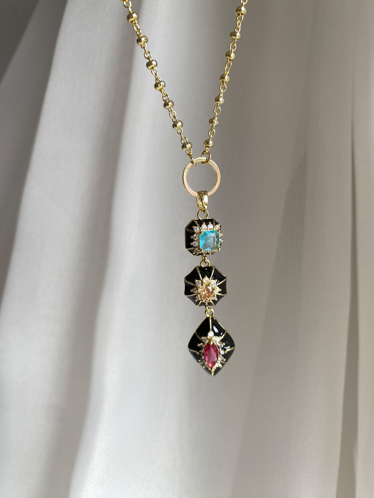 geometric colour y choker
