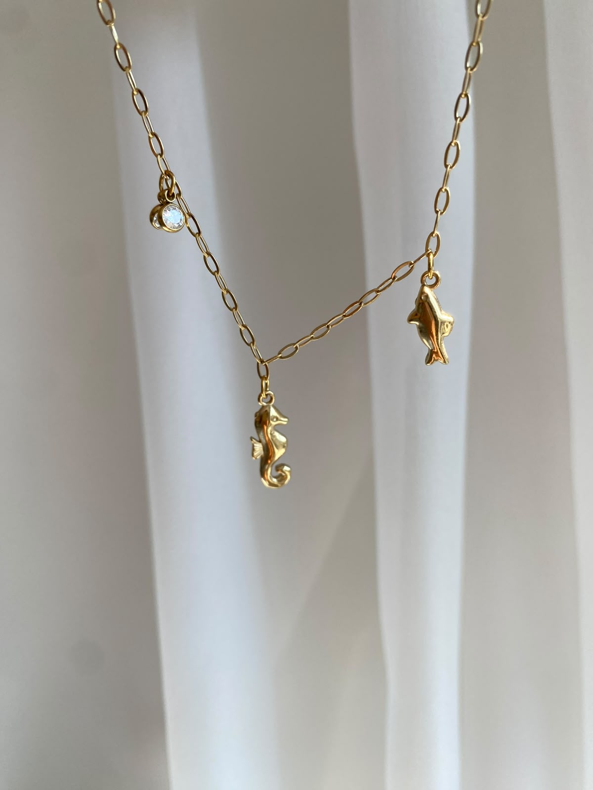Seahorse charm halhal