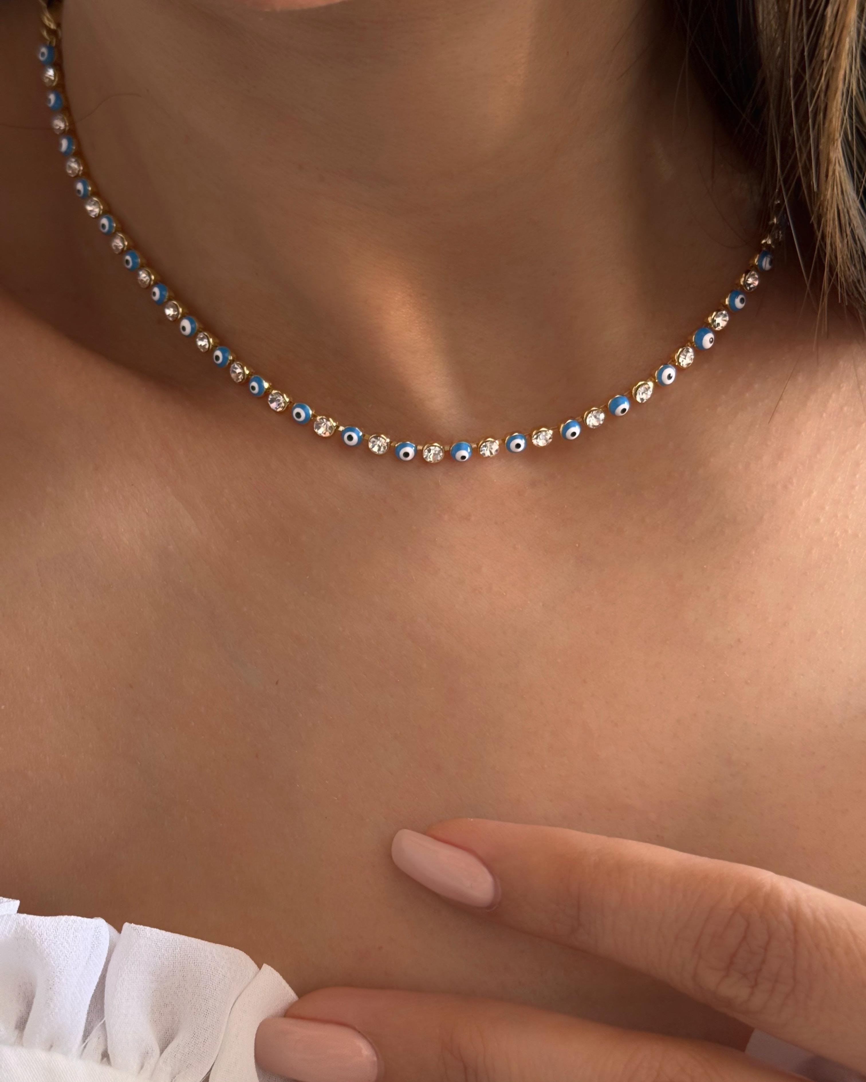 Minimal nazar Asansörlü Choker