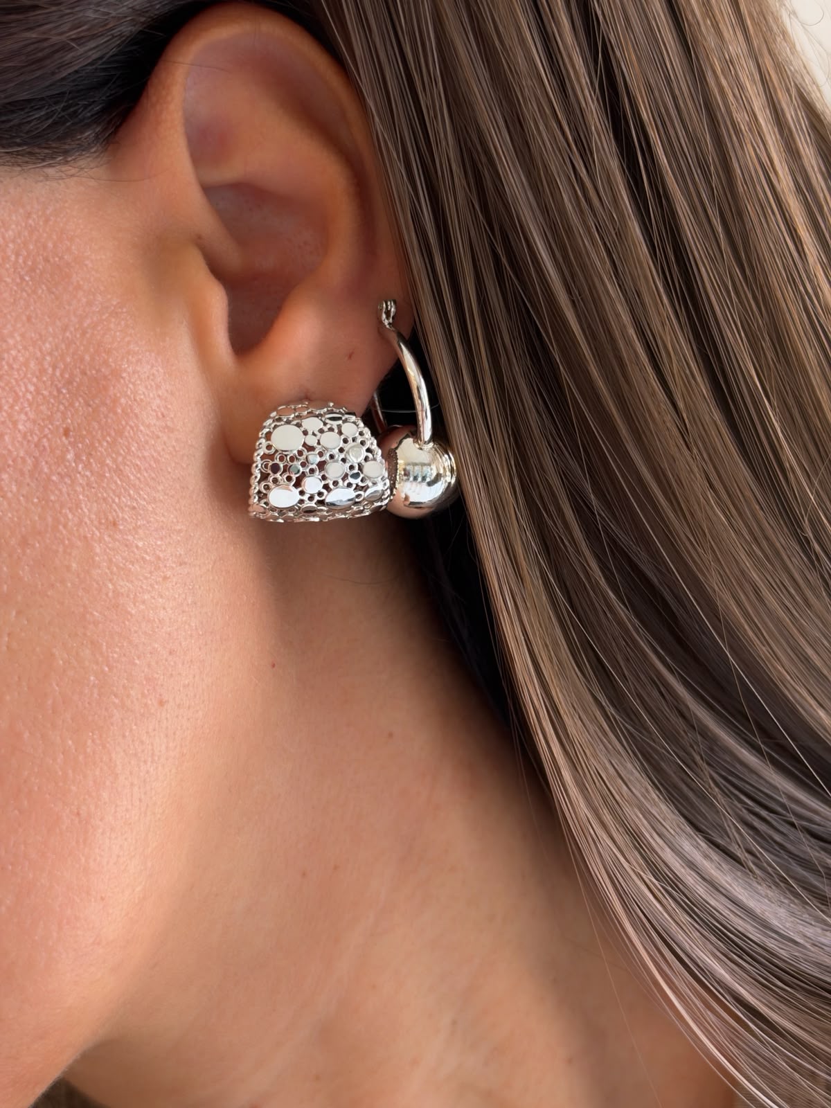 Silver pull & ball kolyeler
