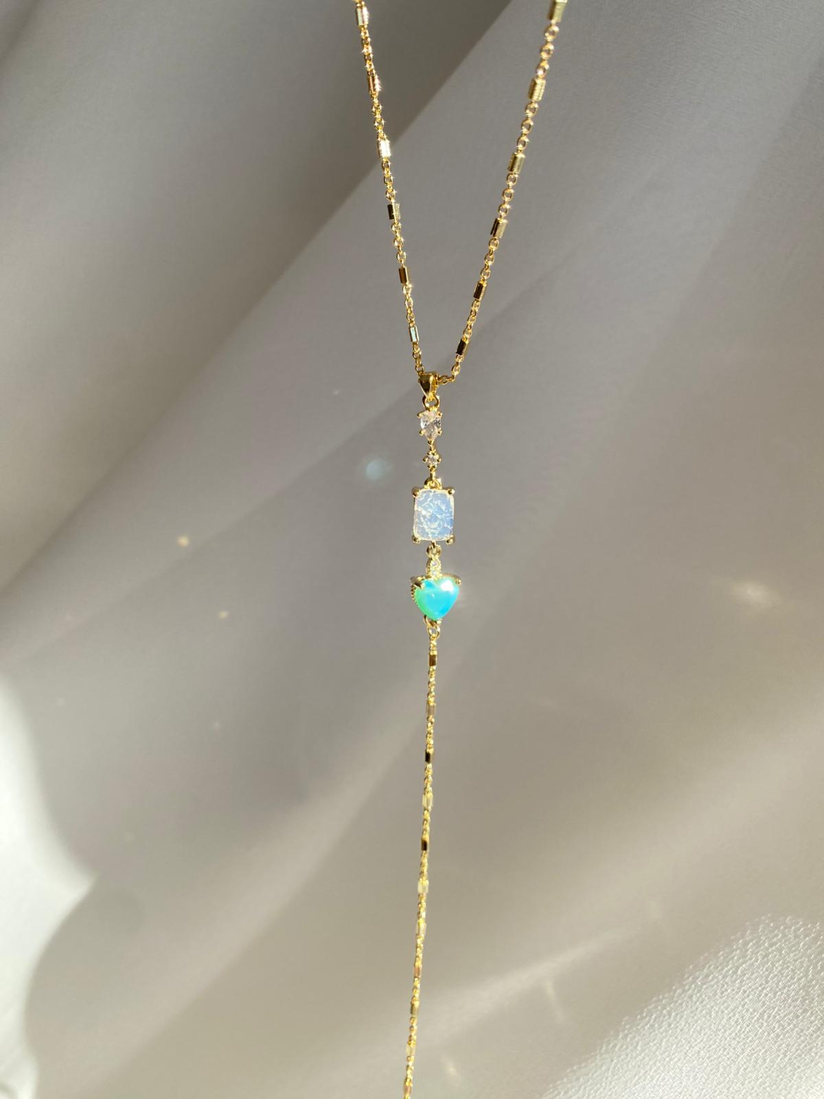 blue heart y choker