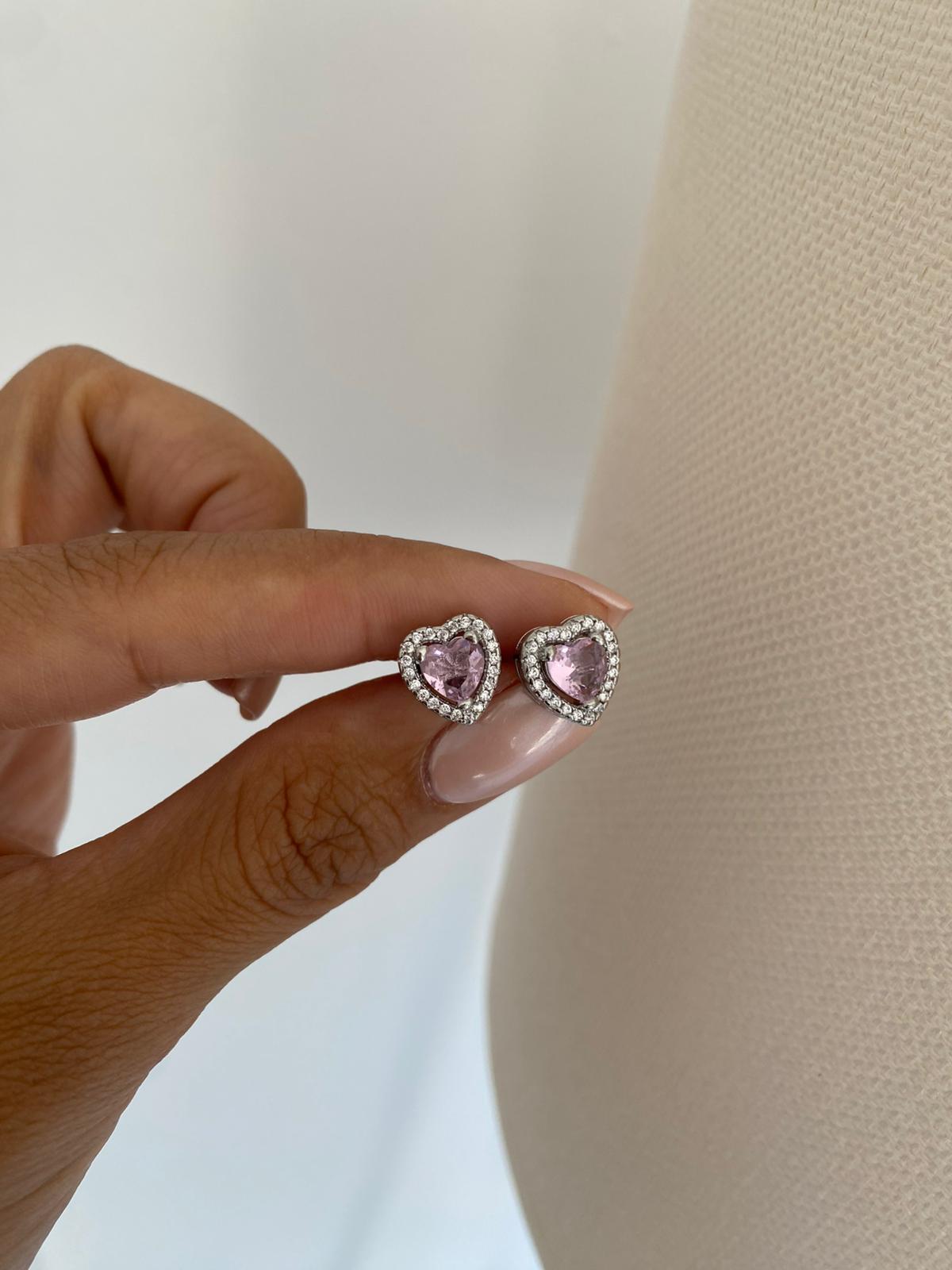 Pinks Heart Küpe