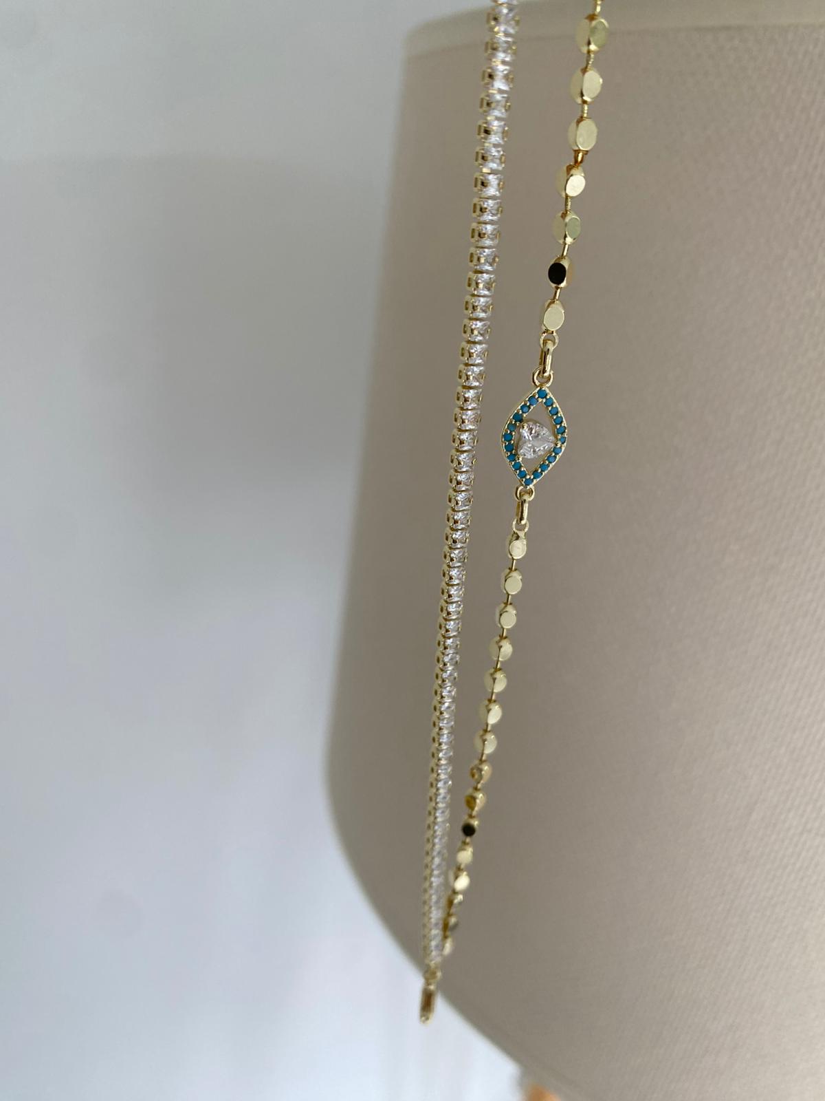 Eyes Stone ikili birleşik bileklik